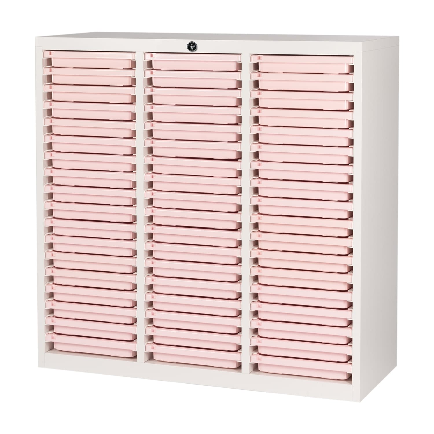 薬剤保管庫メディロックMLG(浅型) 3列×18段 キャビネット(薬品) 24-7118-0202 ピーチ 宮成製作所 MLGC-354C(3レツ18ダン)