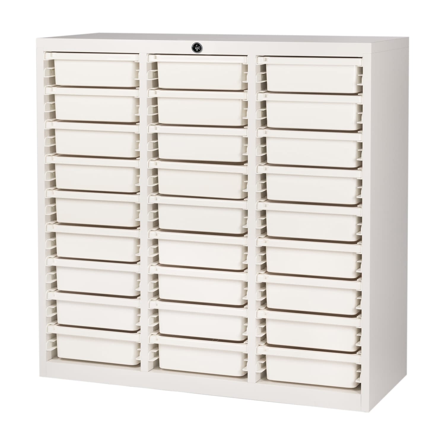 薬剤保管庫メディロックMLG(深型) 3列×9段 キャビネット(薬品) 24-7119-0201 ネオホワイト 宮成製作所 MLGC-327C(3レツ9ダン)