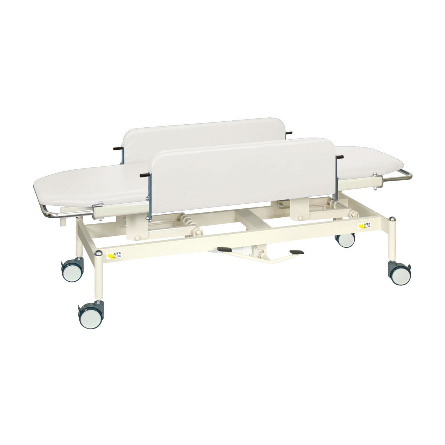 油圧ストレッチャー100 24-7164-0001 ビニルレザー白 高田ベッド製作所 TB-1349(60X180X47-83