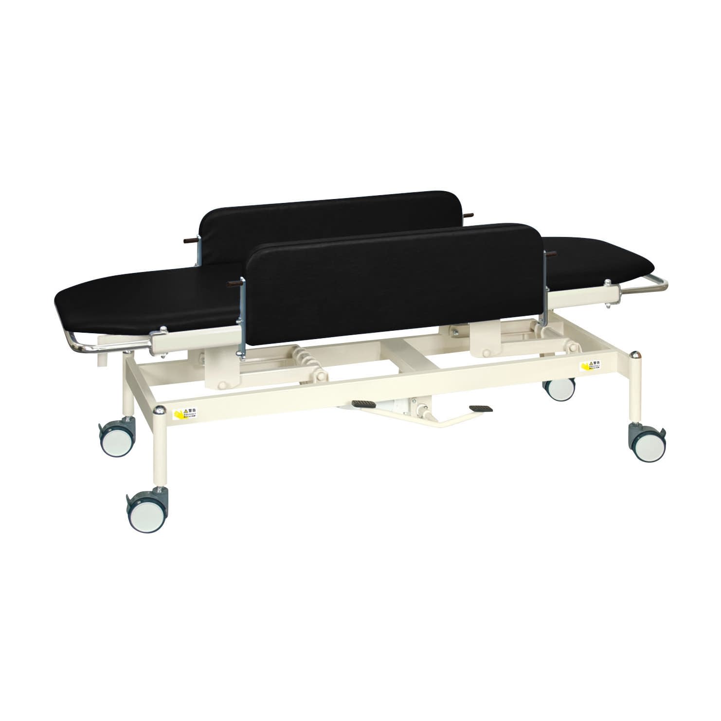 油圧ストレッチャー100 24-7164-0003 ビニルレザー黒 高田ベッド製作所 TB-1349(60X180X47-83