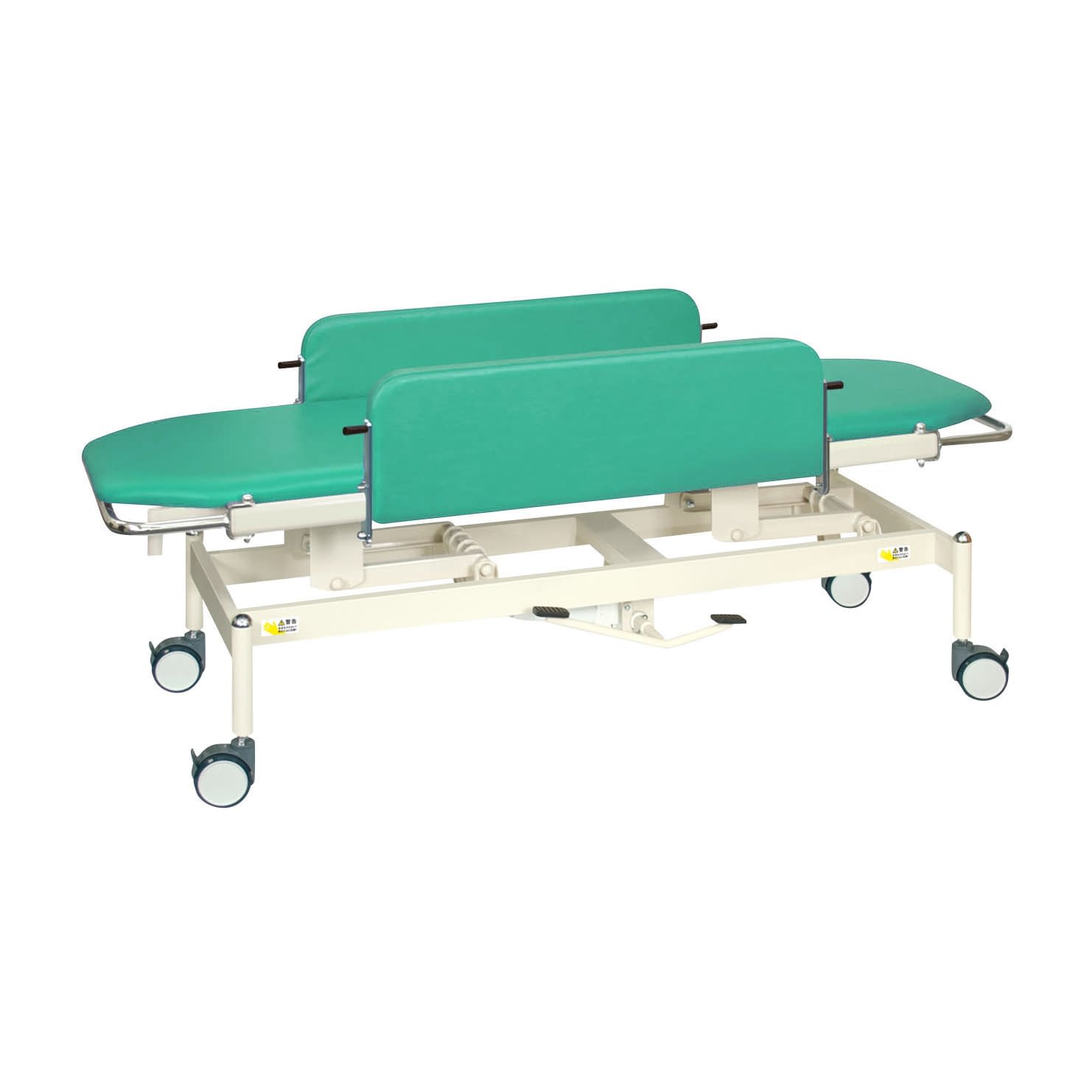 油圧ストレッチャー100 24-7164-0005 ビニルレザーライトグリーン 高田ベッド製作所 TB-1349(60X180X47-83