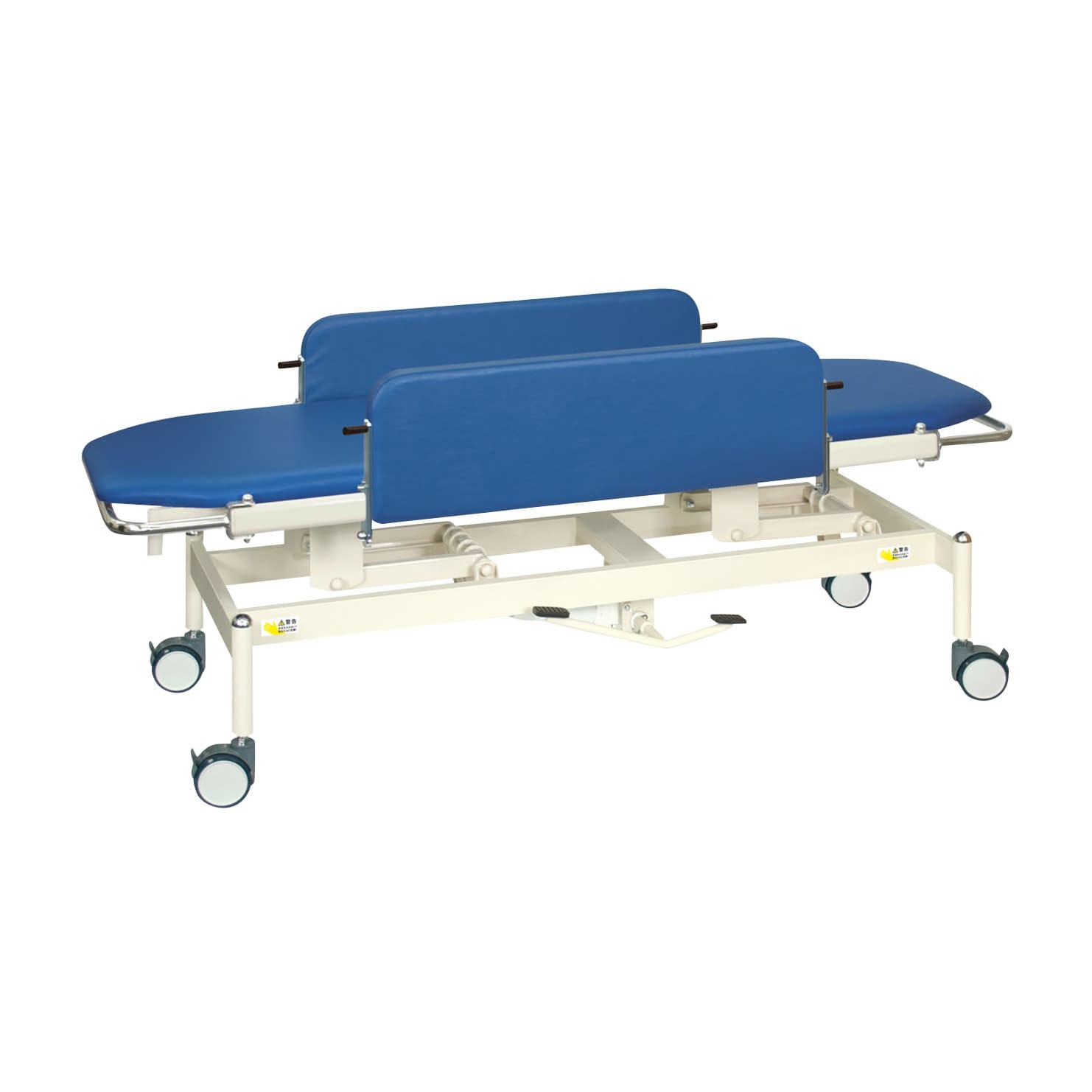 油圧ストレッチャー100 24-7164-0006 ビニルレザーライトブルー 高田ベッド製作所 TB-1349(60X180X47-83