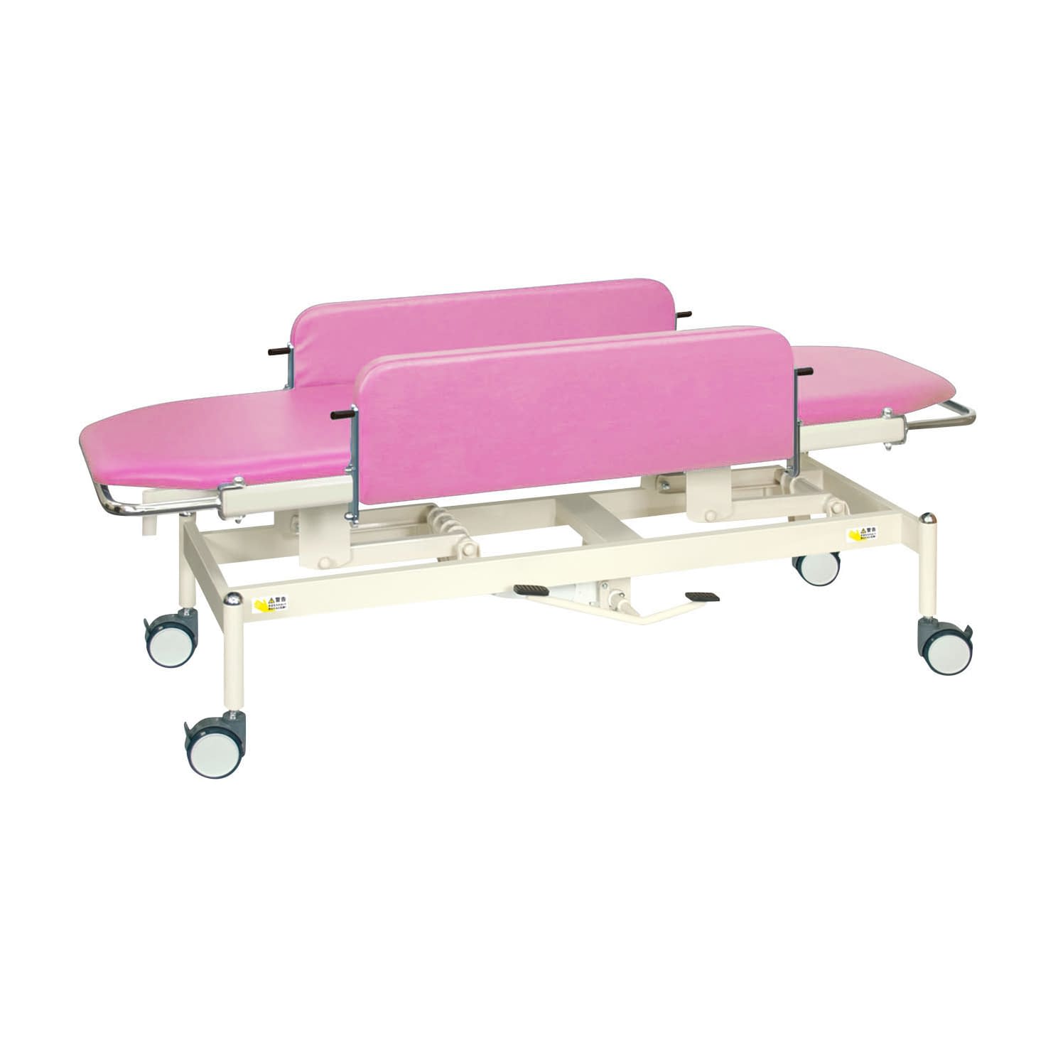 油圧ストレッチャー100 24-7164-0007 ビニルレザーピンク 高田ベッド製作所 TB-1349(60X180X47-83