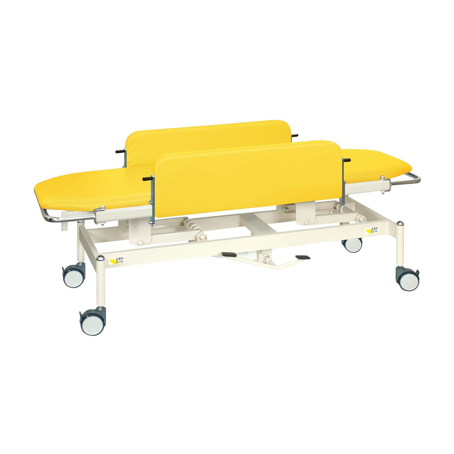 油圧ストレッチャー100 24-7164-0008 ビニルレザーイエロー 高田ベッド製作所 TB-1349(60X180X47-83