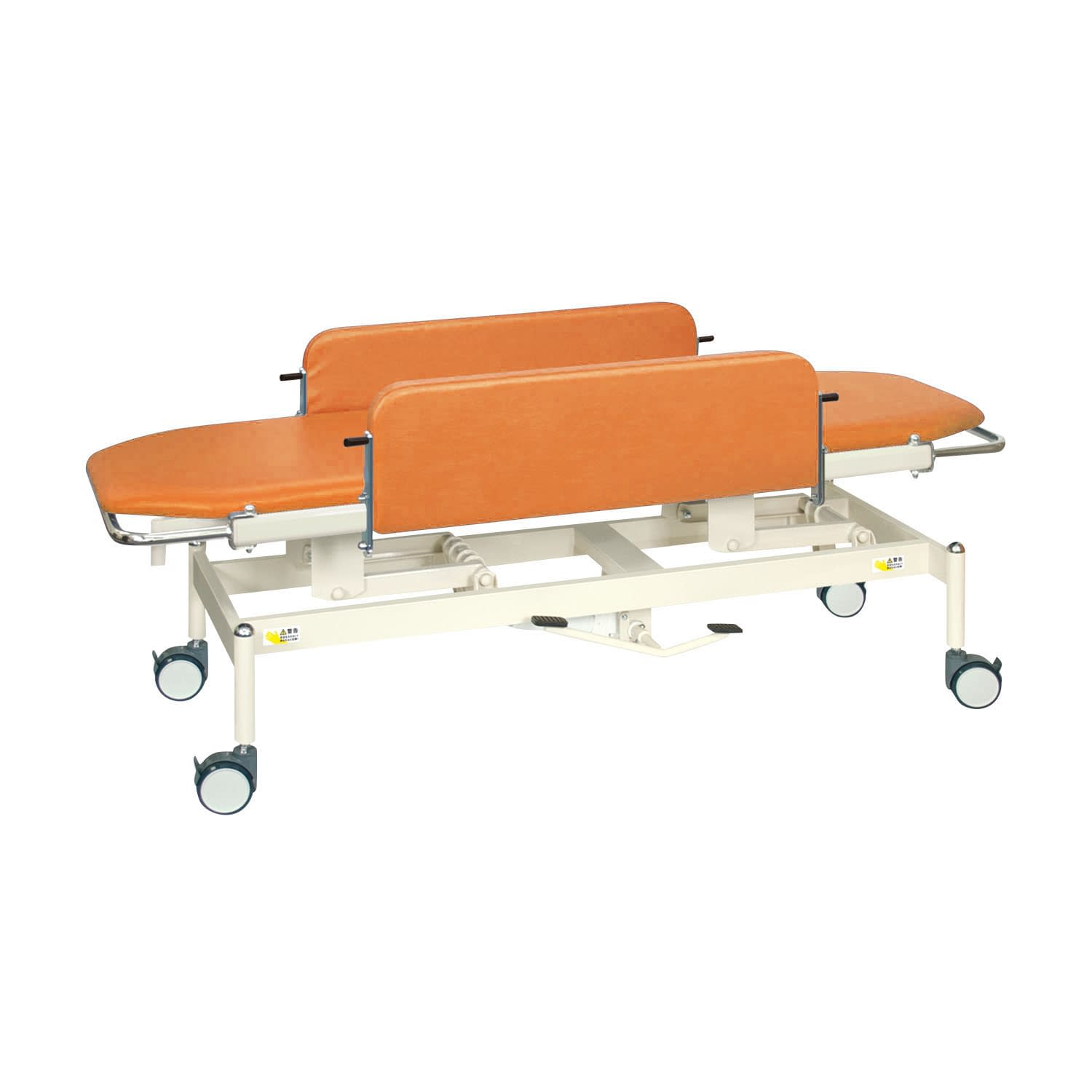 油圧ストレッチャー100 24-7164-0010 ビニルレザーオレンジ 高田ベッド製作所 TB-1349(60X180X47-83