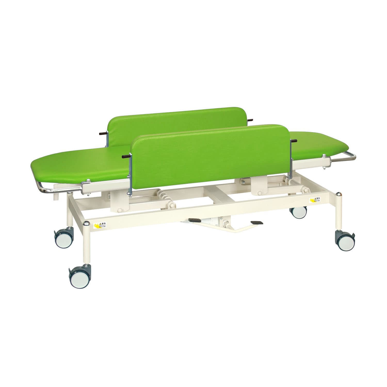 油圧ストレッチャー100 24-7164-0011 ビニルレザー抹茶 高田ベッド製作所 TB-1349(60X180X47-83