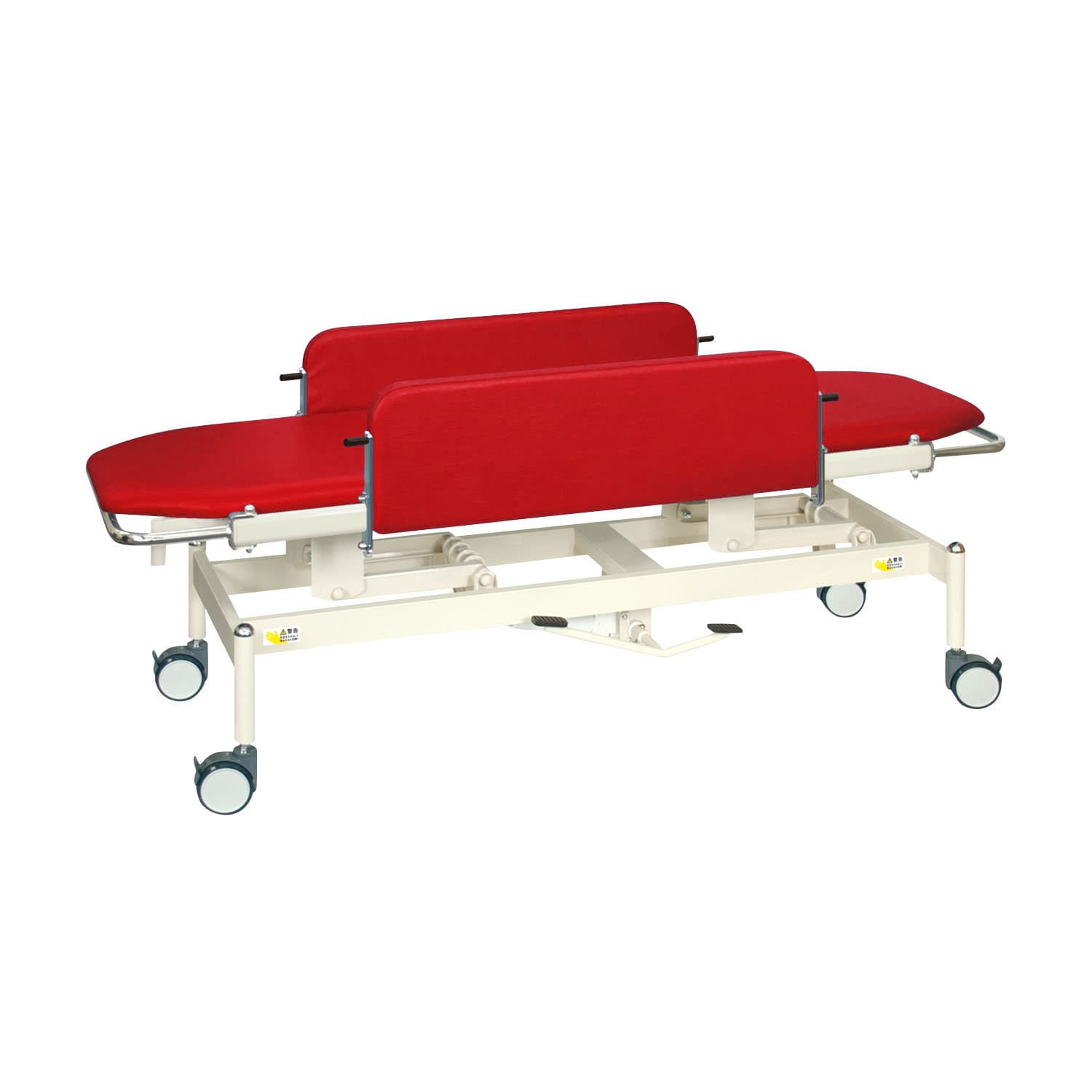 油圧ストレッチャー100 24-7164-0014 ビニルレザーレッド 高田ベッド製作所 TB-1349(60X180X47-83