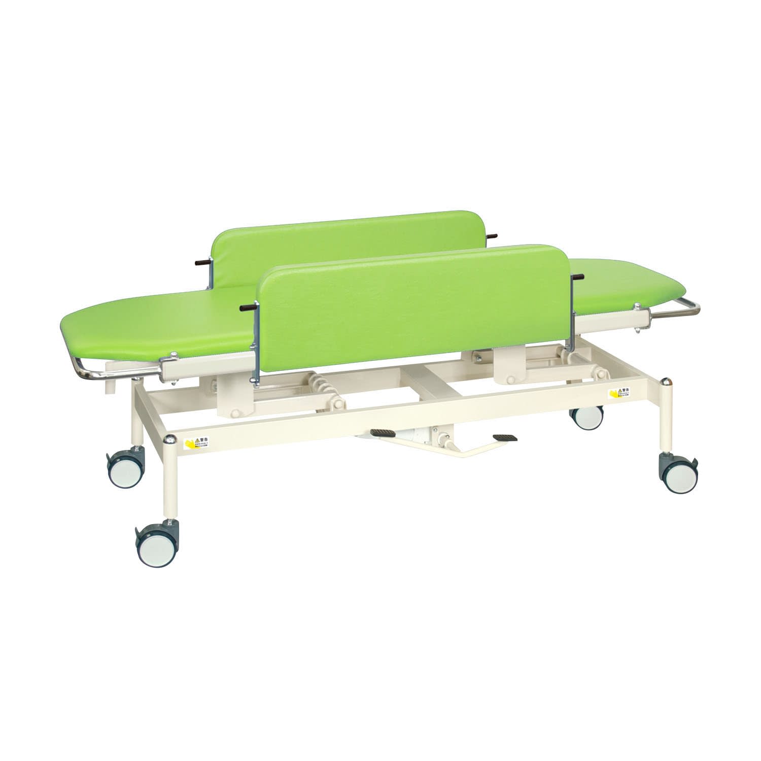 油圧ストレッチャー100 24-7164-0018 ビニルレザーライムグリーン 高田ベッド製作所 TB-1349(60X180X47-83