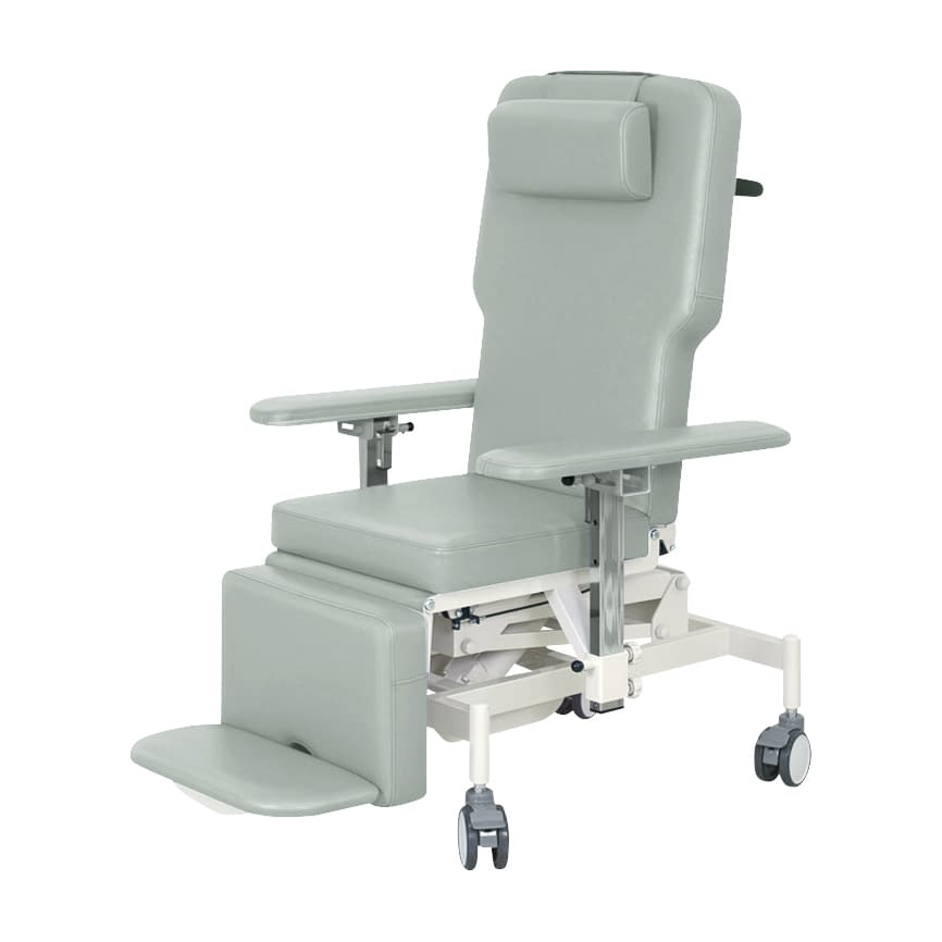 車いす式油圧ストレッチャー 24-7163-0009 ビニルレザーグレー 高田ベッド製作所 TB-1398(76X180X50-80