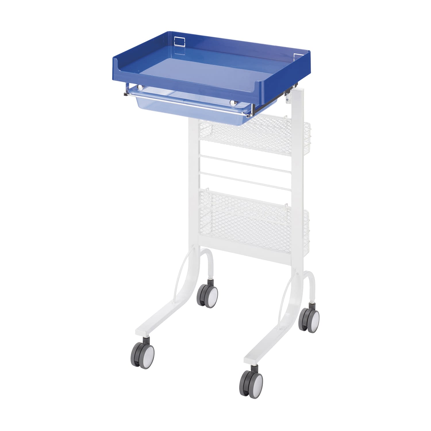 アプリワゴン スタッキングタイプ カート(電子カルテ用) 24-7937-01 MATSUYOSHI SN-AP015B(ブルー)