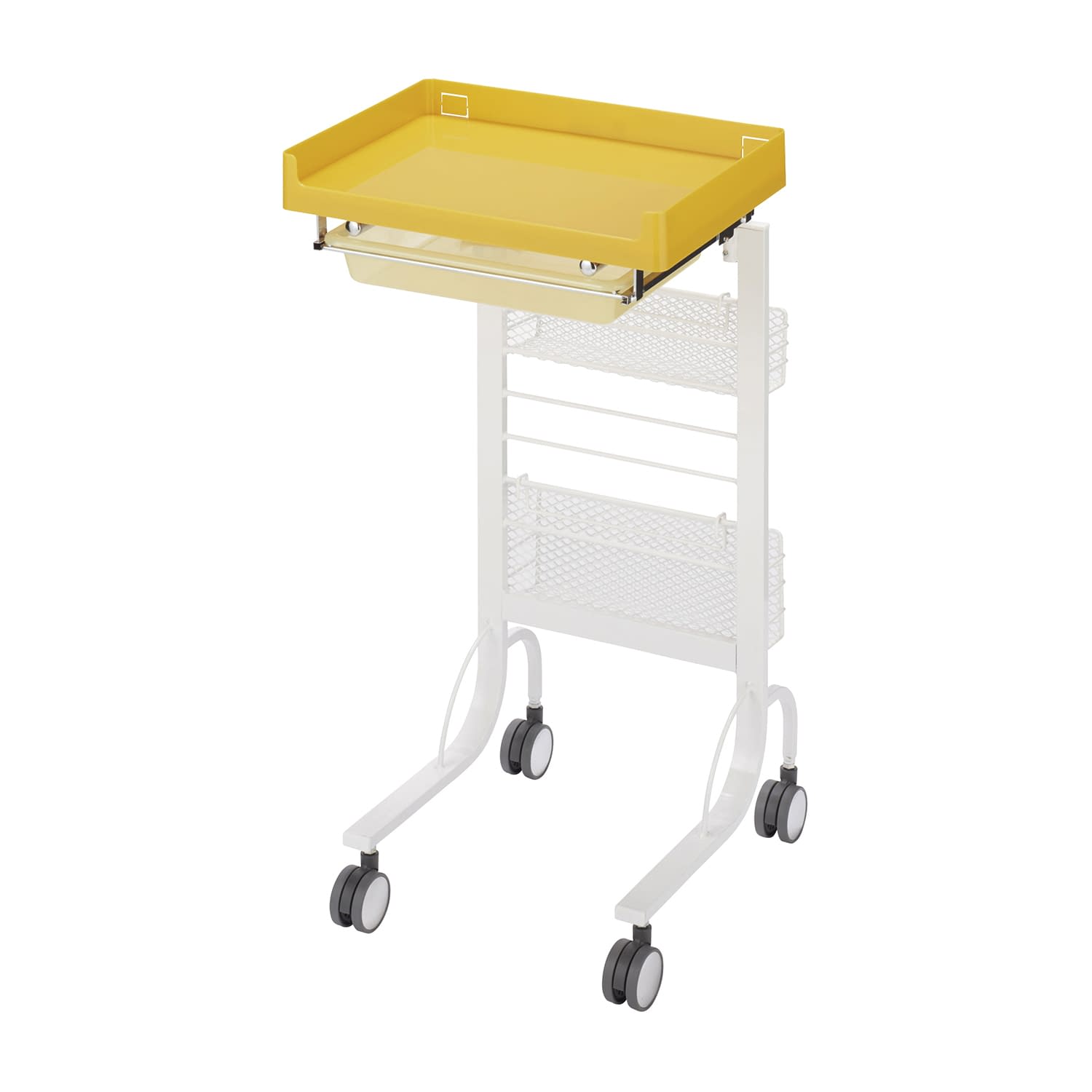 アプリワゴン スタッキングタイプ カート(電子カルテ用) 24-7937-03 MATSUYOSHI SN-AP015Y(イエロー)