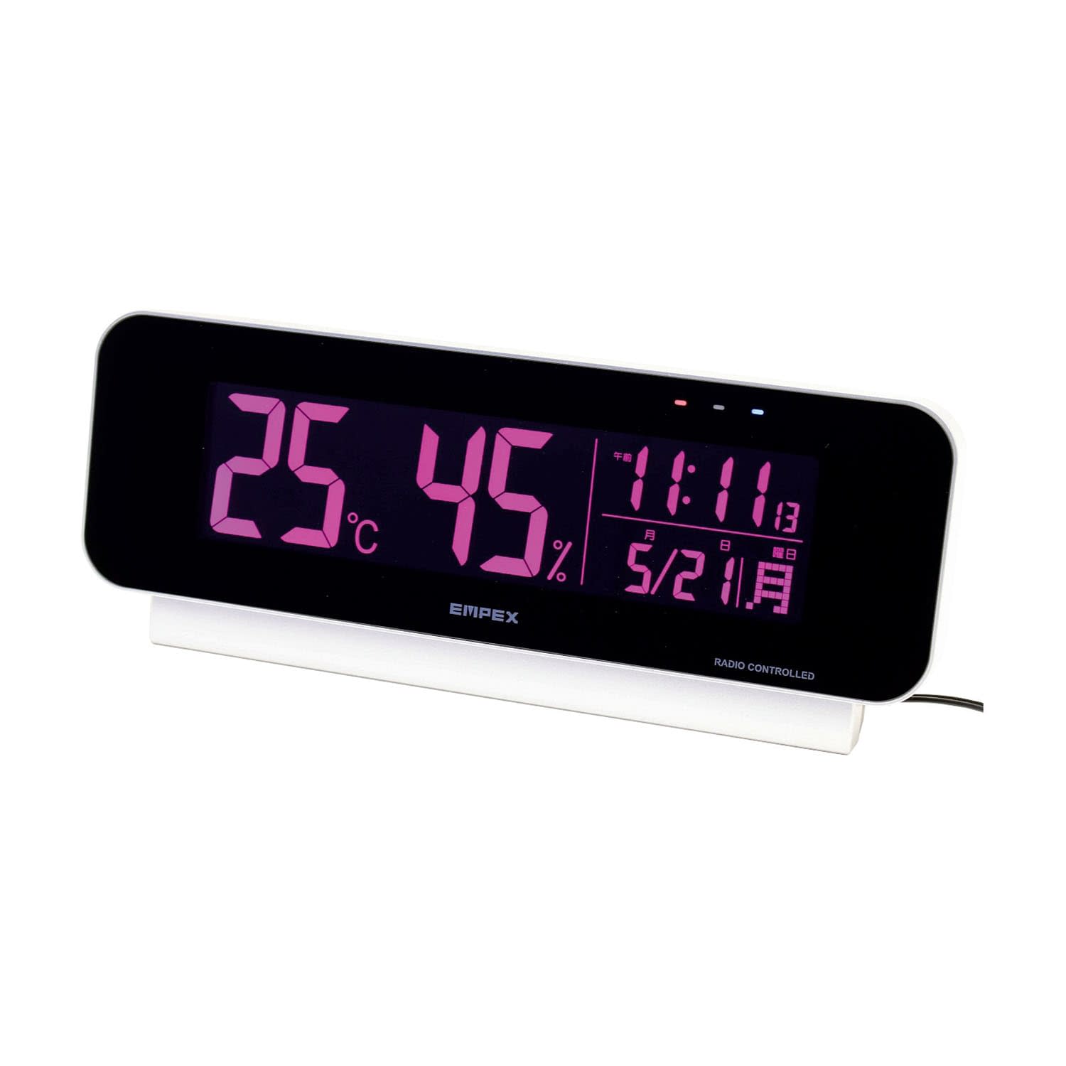 (24-7206-00)電波時計付デジタル温湿度計TD-8262 ﾃﾞﾝﾊﾟﾄﾞｹｲﾂｷﾃﾞｼﾞﾀﾙｵﾝｼ(エンペックス気象計)【1個単位】【2019年カタログ商品】