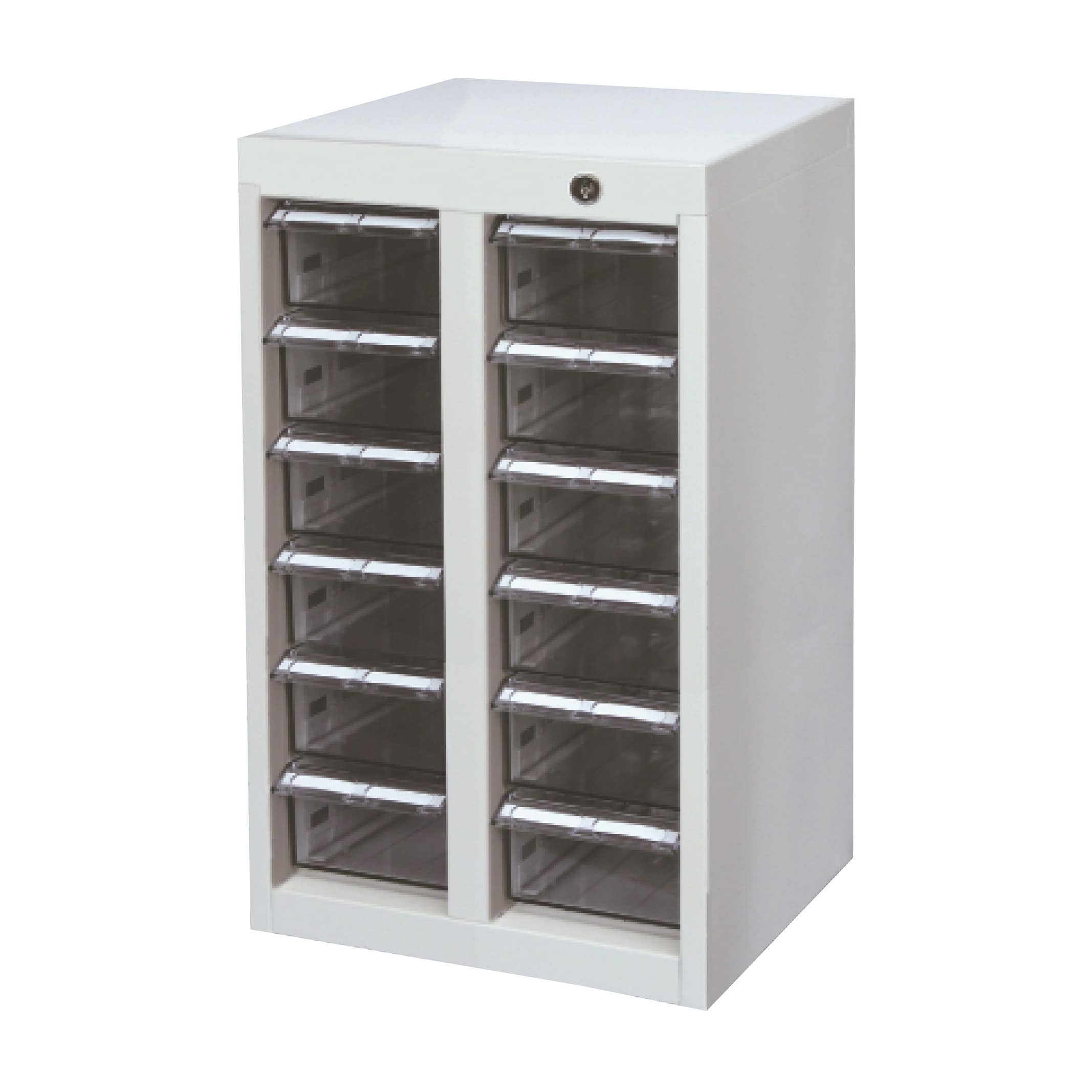 メディロックMLB配薬キャビネット 2列×6段 薬品戸棚 24-7120-00 宮成製作所 MLBC-012C-S(2レツ6ダン)