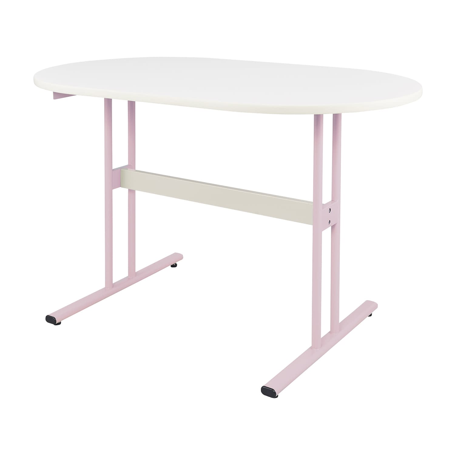 ナーステーブル(パステル／楕円形) 24-7819-0104 ピンク MATSUYOSHI NATC-1890R