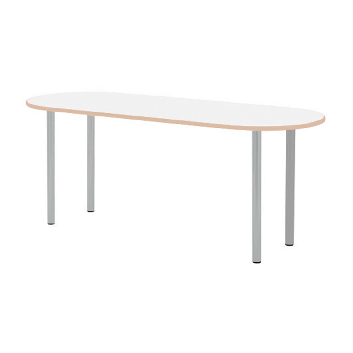 ナーステーブル(パステル／楕円形) 24-7820-0003 ベージュ MATSUYOSHI NASC-1890R