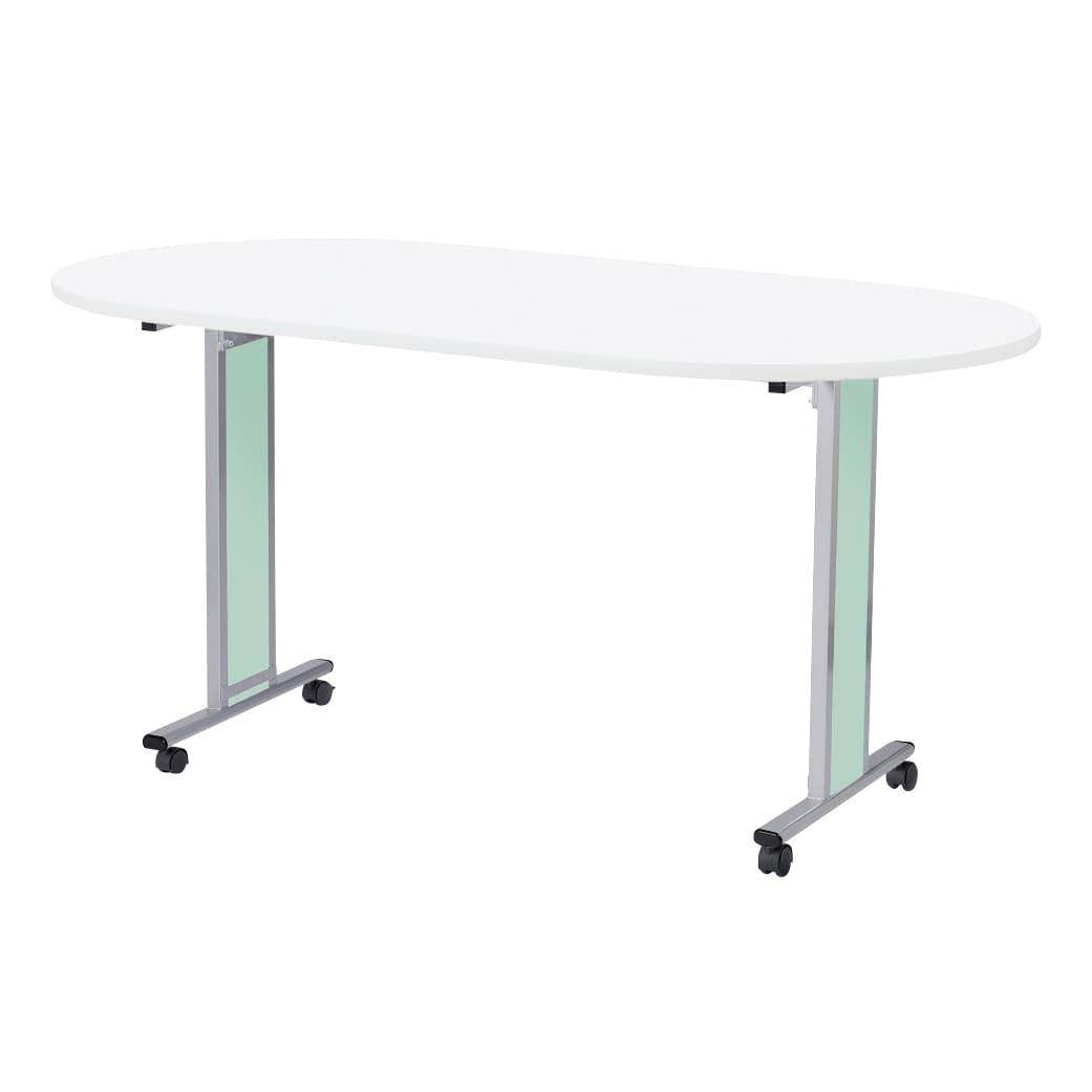 ナーステーブル(パステル／キャスター 24-7821-0203 ミントグリーン MATSUYOSHI NCTC-2110L