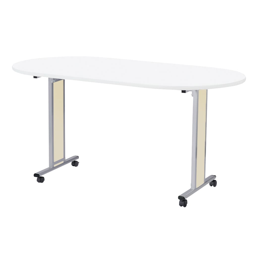 ナーステーブル(パステル／キャスター 24-7821-0205 クリームイエロー MATSUYOSHI NCTC-2110L