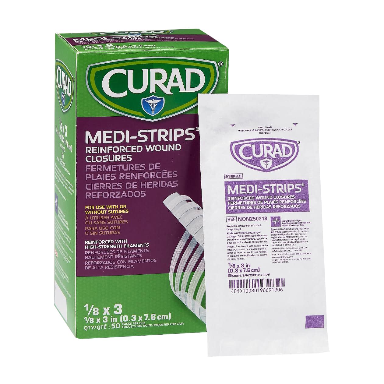 メディストリップ(紫) 24-7140-02 メドライン・ジャパン NON250318(5ホンX50フクロ)