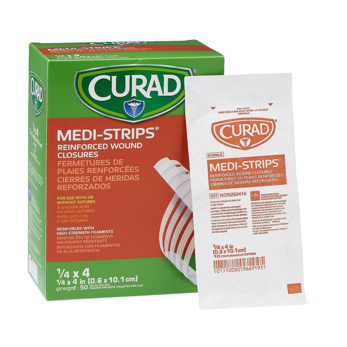 メディストリップ(黄土) 24-7140-04 メドライン・ジャパン NON250414(10ホンX50フクロ