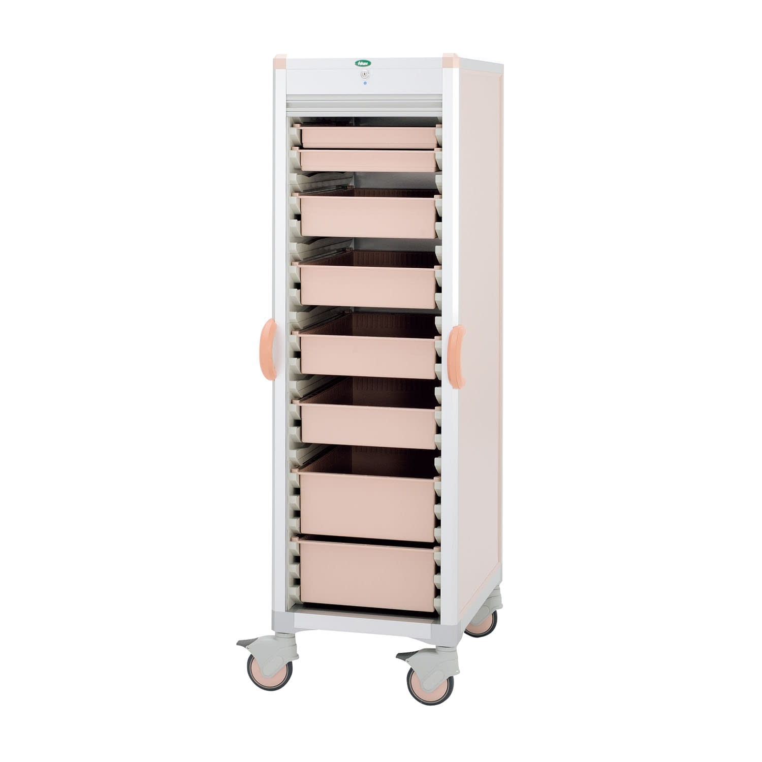 材料搬送カート 24-7157-0001 ピーチ サカセ化学工業 C46-AS10207B(ピーチ)