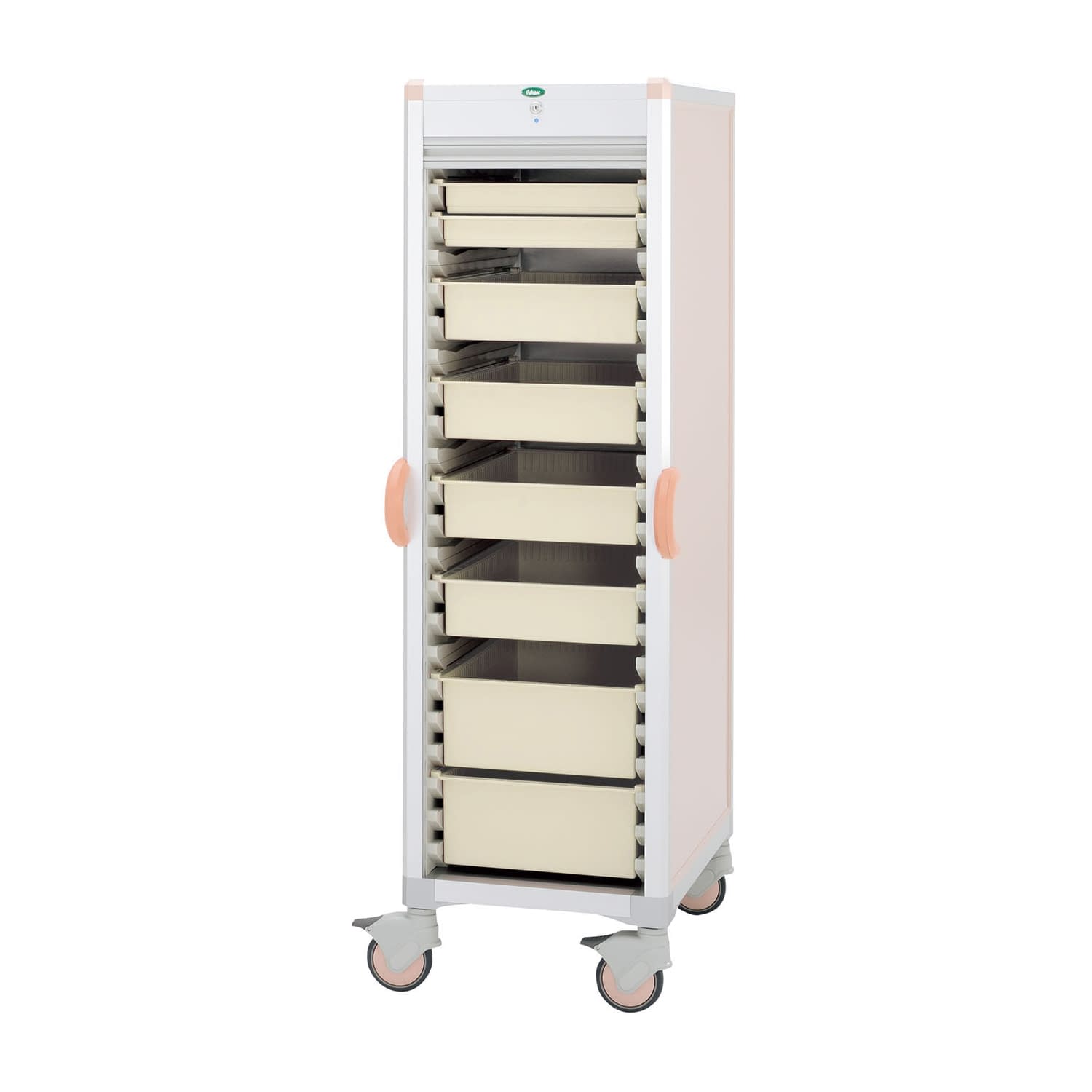 材料搬送カート 24-7157-0004 ニュートラル サカセ化学工業 C46-AS10207B(ピーチ)