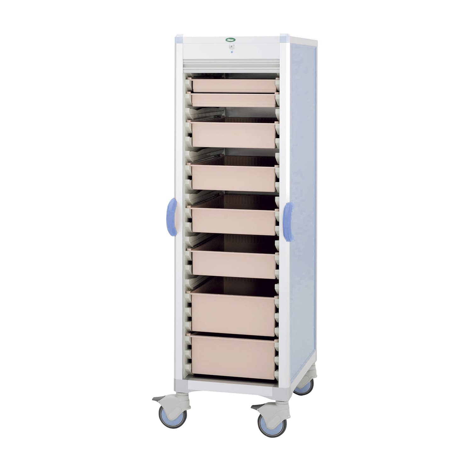 材料搬送カート 24-7157-0101 ピーチ サカセ化学工業 C46-AS10207B(ブルー)