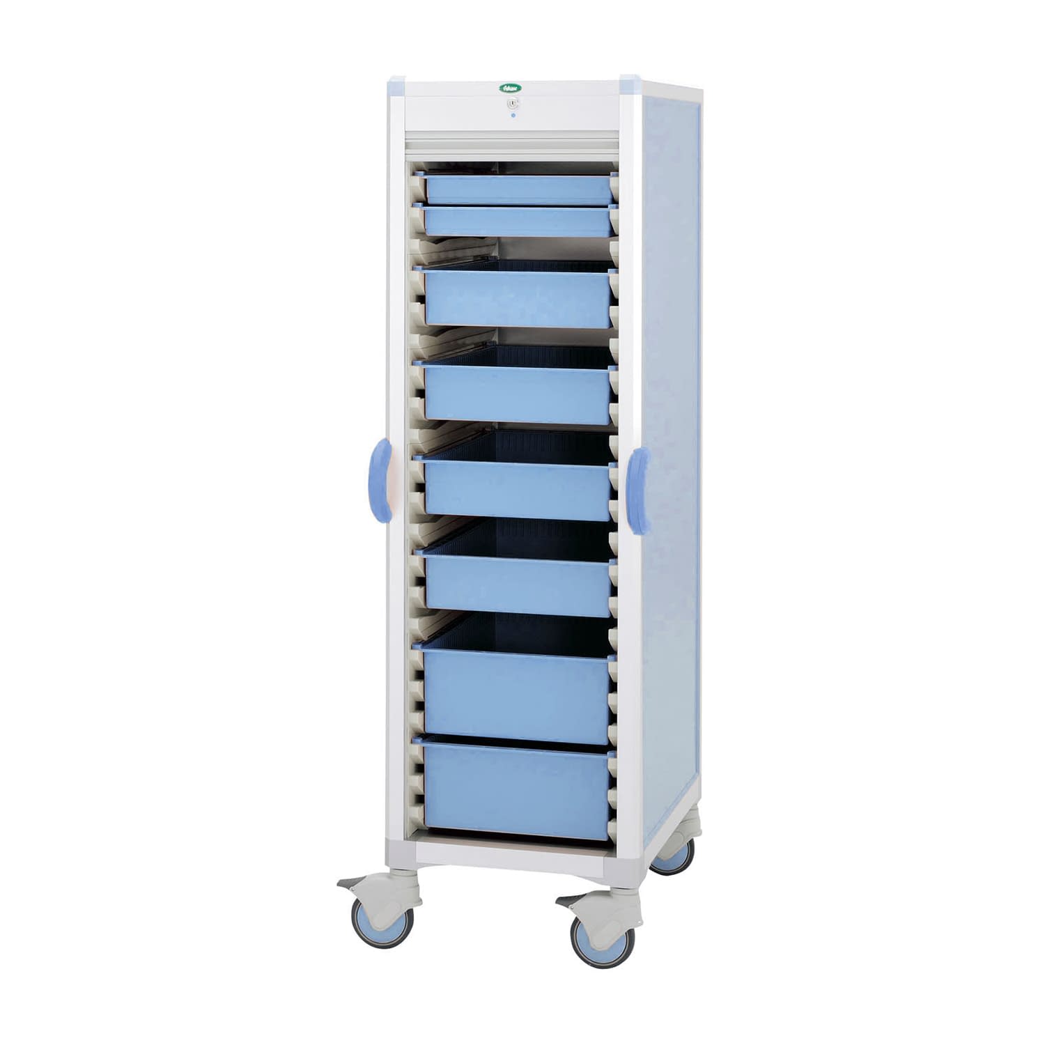 材料搬送カート 24-7157-0102 ブルー サカセ化学工業 C46-AS10207B(ブルー)