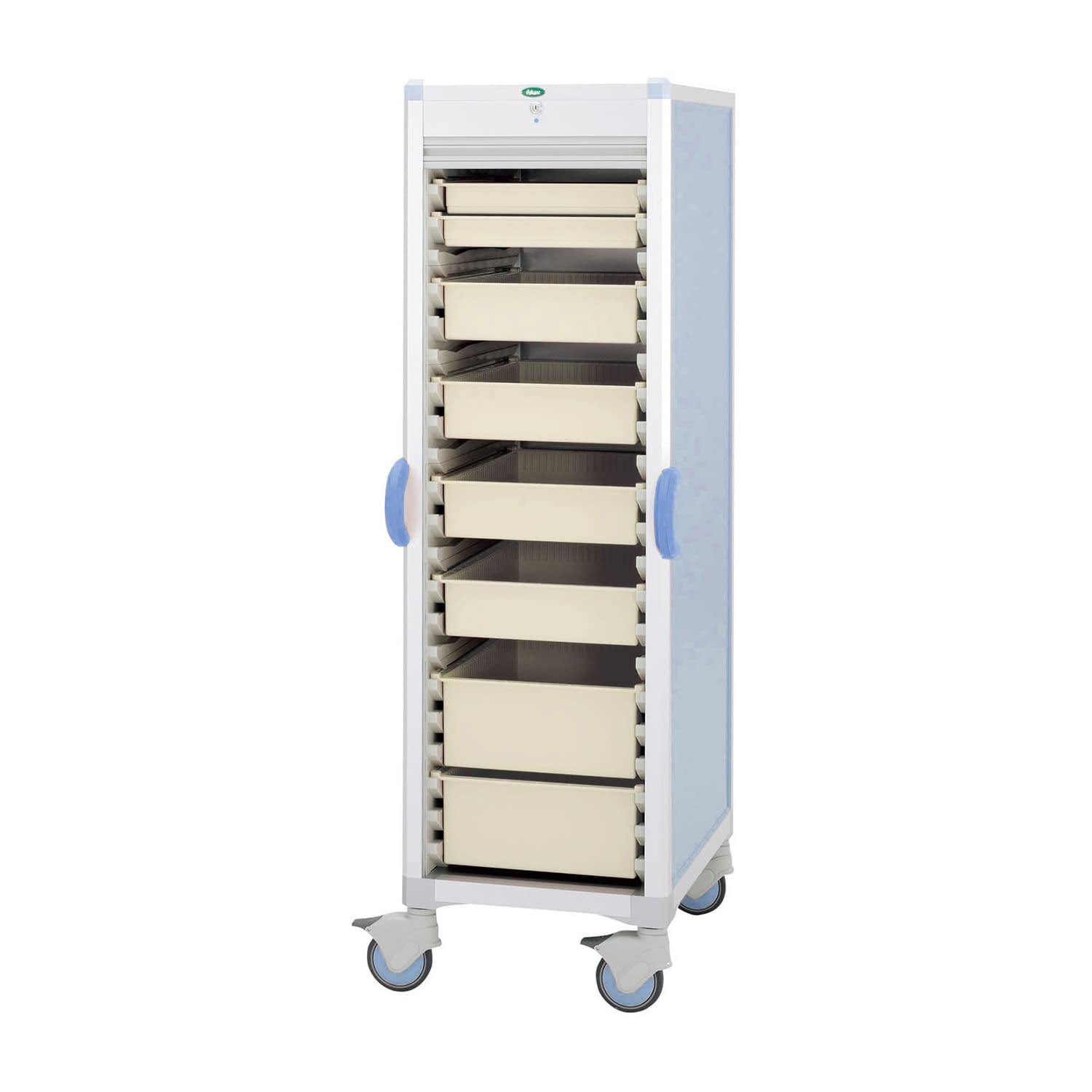 材料搬送カート 24-7157-0104 ニュートラル サカセ化学工業 C46-AS10207B(ブルー)