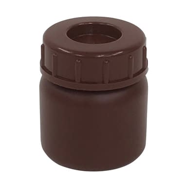 PE広口瓶(茶) 24-7364-01 コクゴ 101-5850302(100ML)