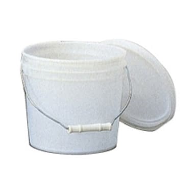 トスロン丸型容器(フタ付)12L 24-7368-02 トスロン 101-60103(シロ)