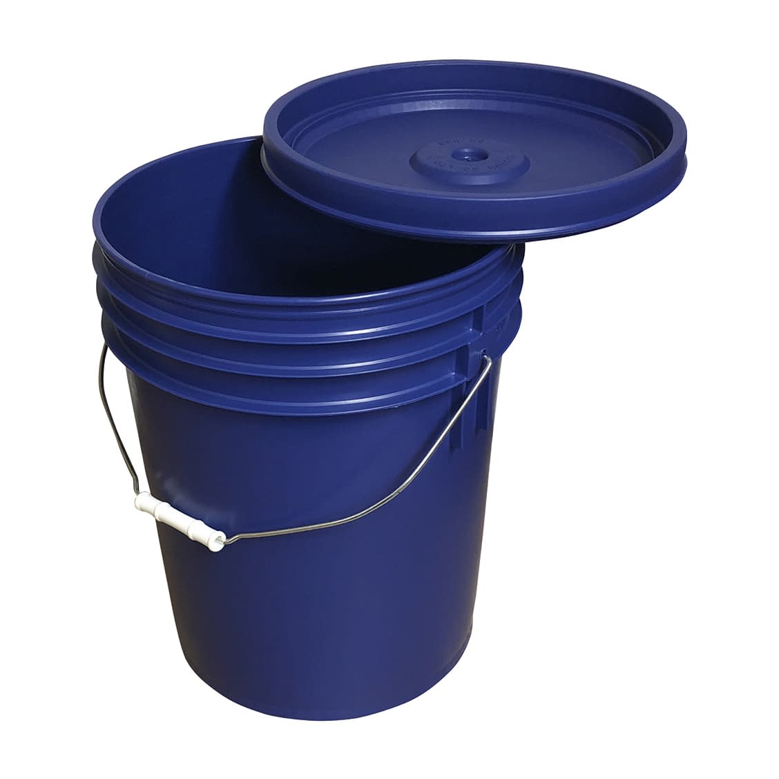 トスロン丸型容器(フタ付)20L 24-7368-05 トスロン 101-60106(アオ)