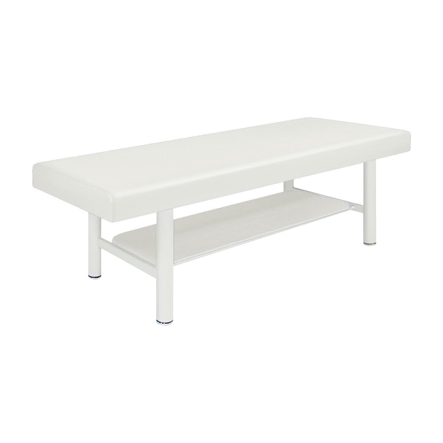 診察台 24-7296-0001 ビニルレザー白 高田ベッド製作所 TB-908-5(60X180X55CM