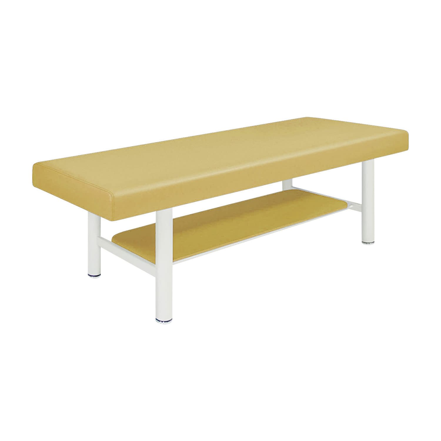 診察台 24-7296-0002 ビニルレザーアイボリー 高田ベッド製作所 TB-908-5(60X180X55CM