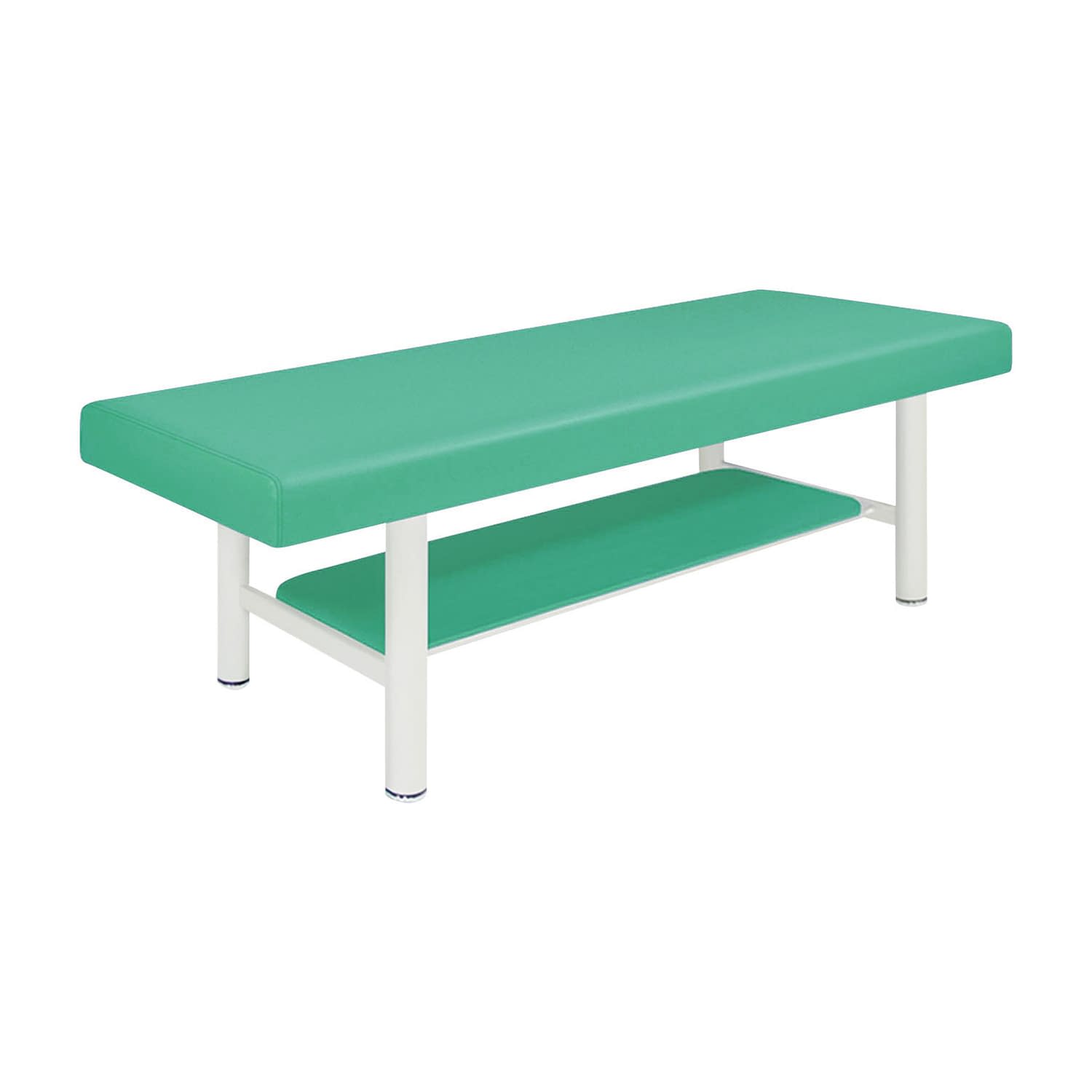 診察台 24-7296-0005 ビニルレザーライトグリーン 高田ベッド製作所 TB-908-5(60X180X55CM