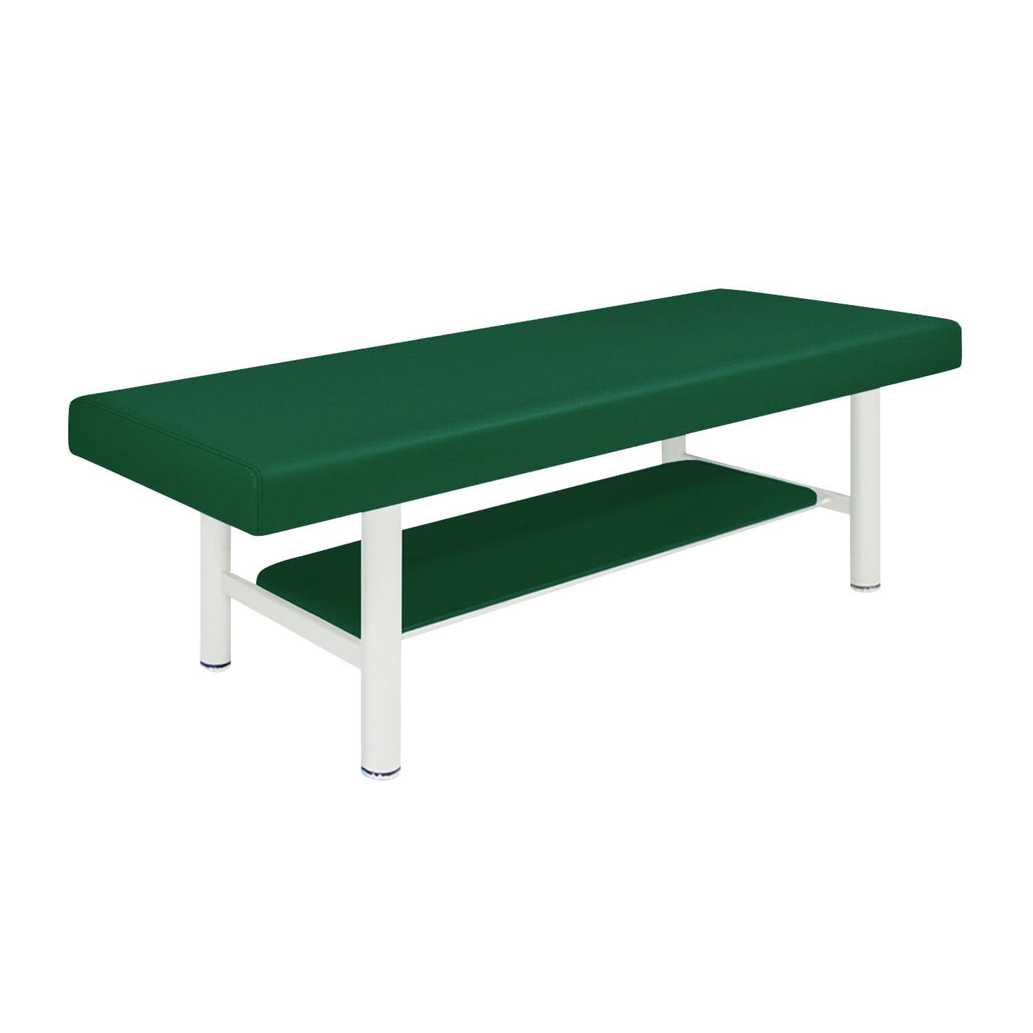 診察台 24-7296-0115 ビニルレザーメディグリーン 高田ベッド製作所 TB-908-5(60X190X55CM