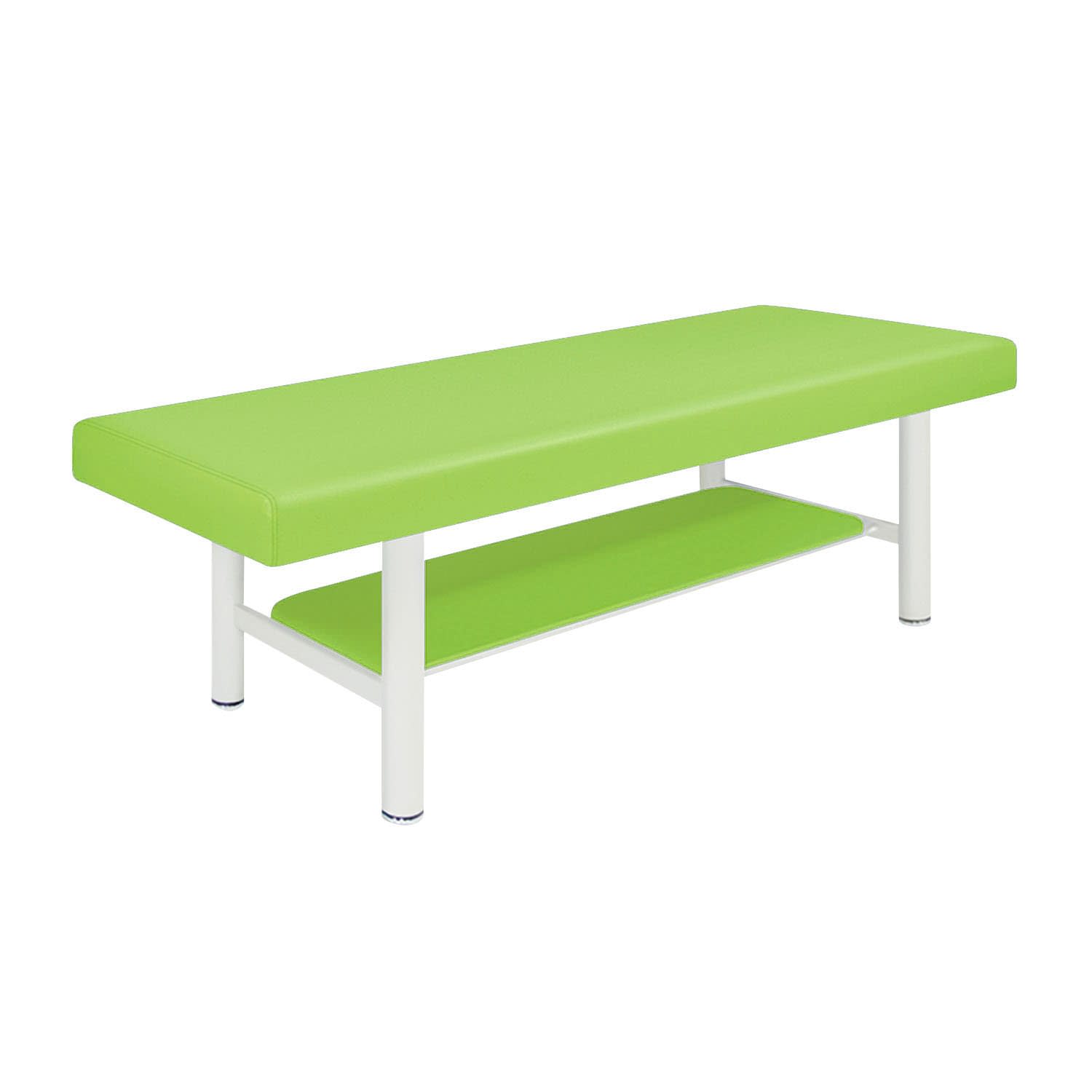 診察台 24-7296-0118 ビニルレザーライムグリーン 高田ベッド製作所 TB-908-5(60X190X55CM