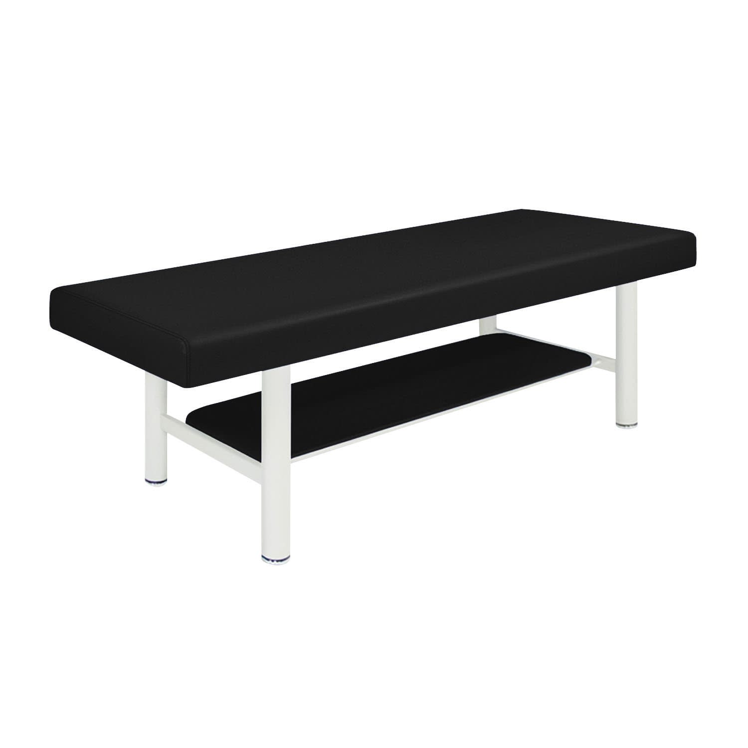 診察台 24-7296-0203 ビニルレザー黒 高田ベッド製作所 TB-908-5(70X180X55CM