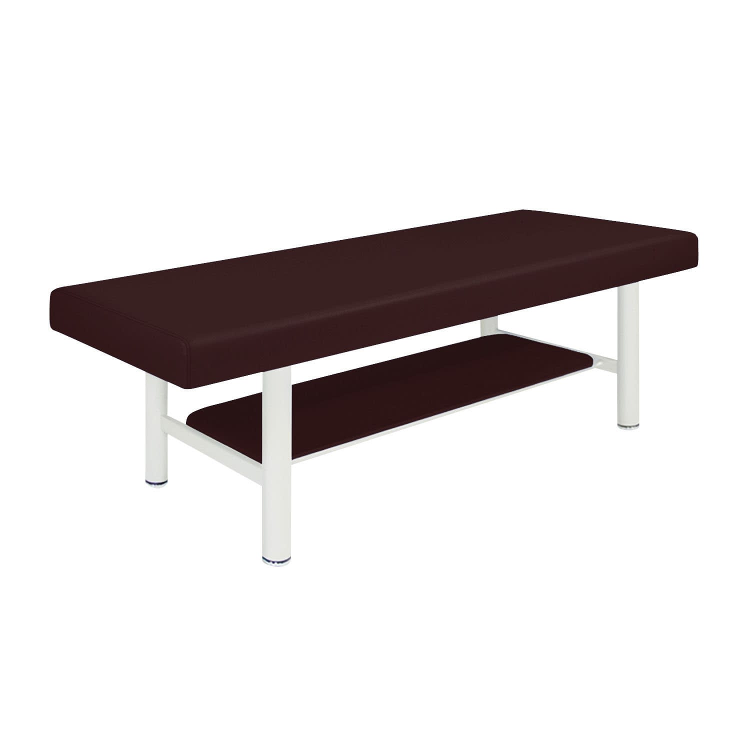 診察台 24-7296-0204 ビニルレザー茶 高田ベッド製作所 TB-908-5(70X180X55CM