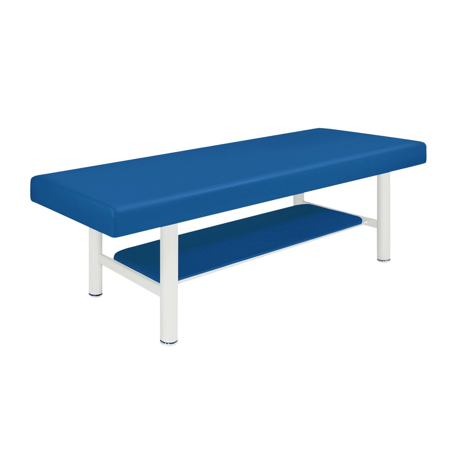 診察台 24-7296-0216 ビニルレザーメディブルー 高田ベッド製作所 TB-908-5(70X180X55CM