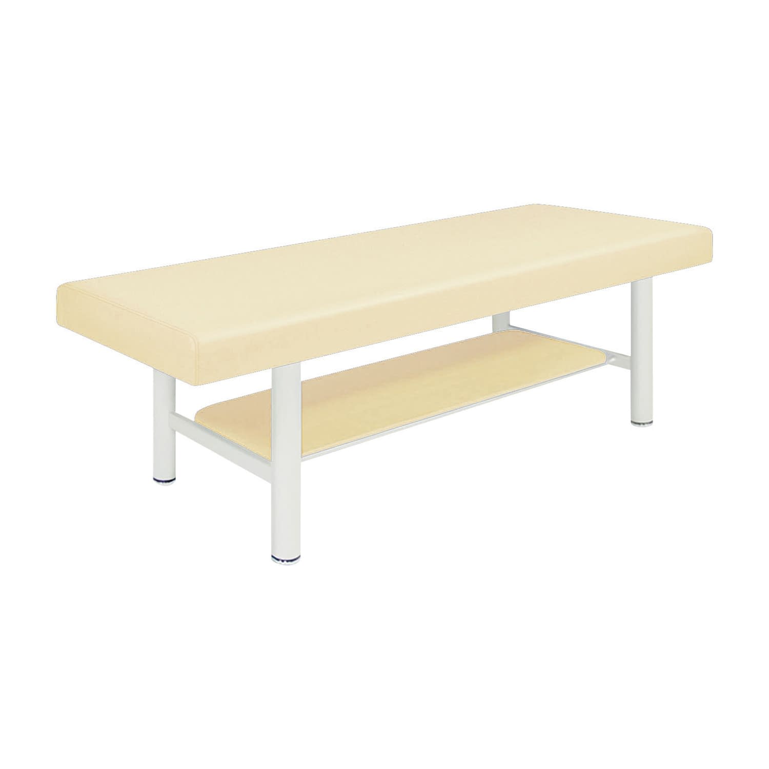 診察台 24-7296-0313 ビニルレザークリーム 高田ベッド製作所 TB-908-5(70X190X55CM