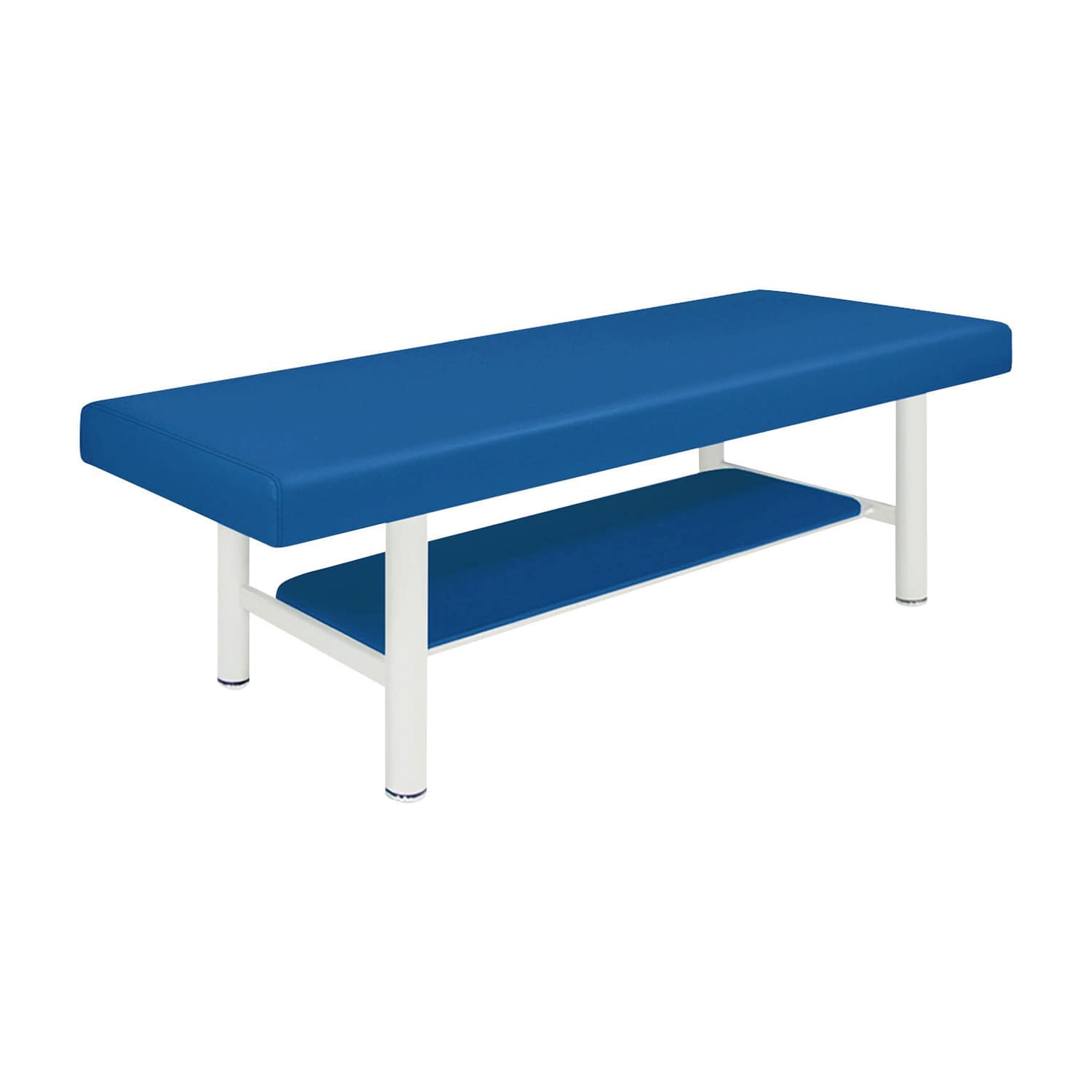 診察台 24-7296-0316 ビニルレザーメディブルー 高田ベッド製作所 TB-908-5(70X190X55CM