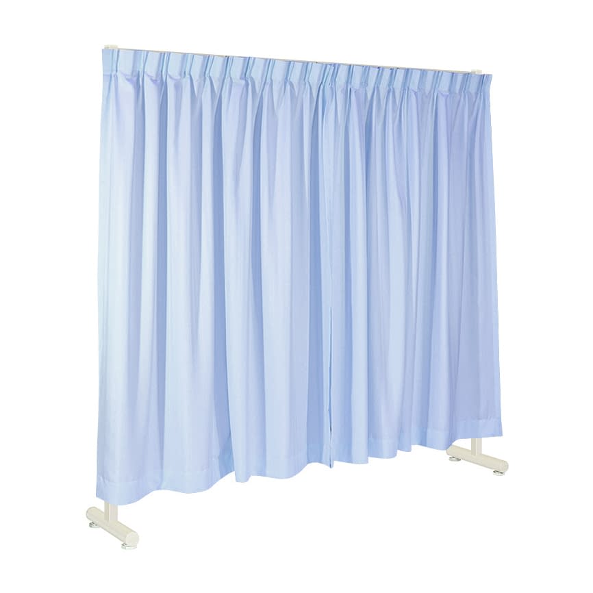 間仕切り用カーテン 24-7308-0005 ブルー 高田ベッド製作所 TB-673(200X200CM)