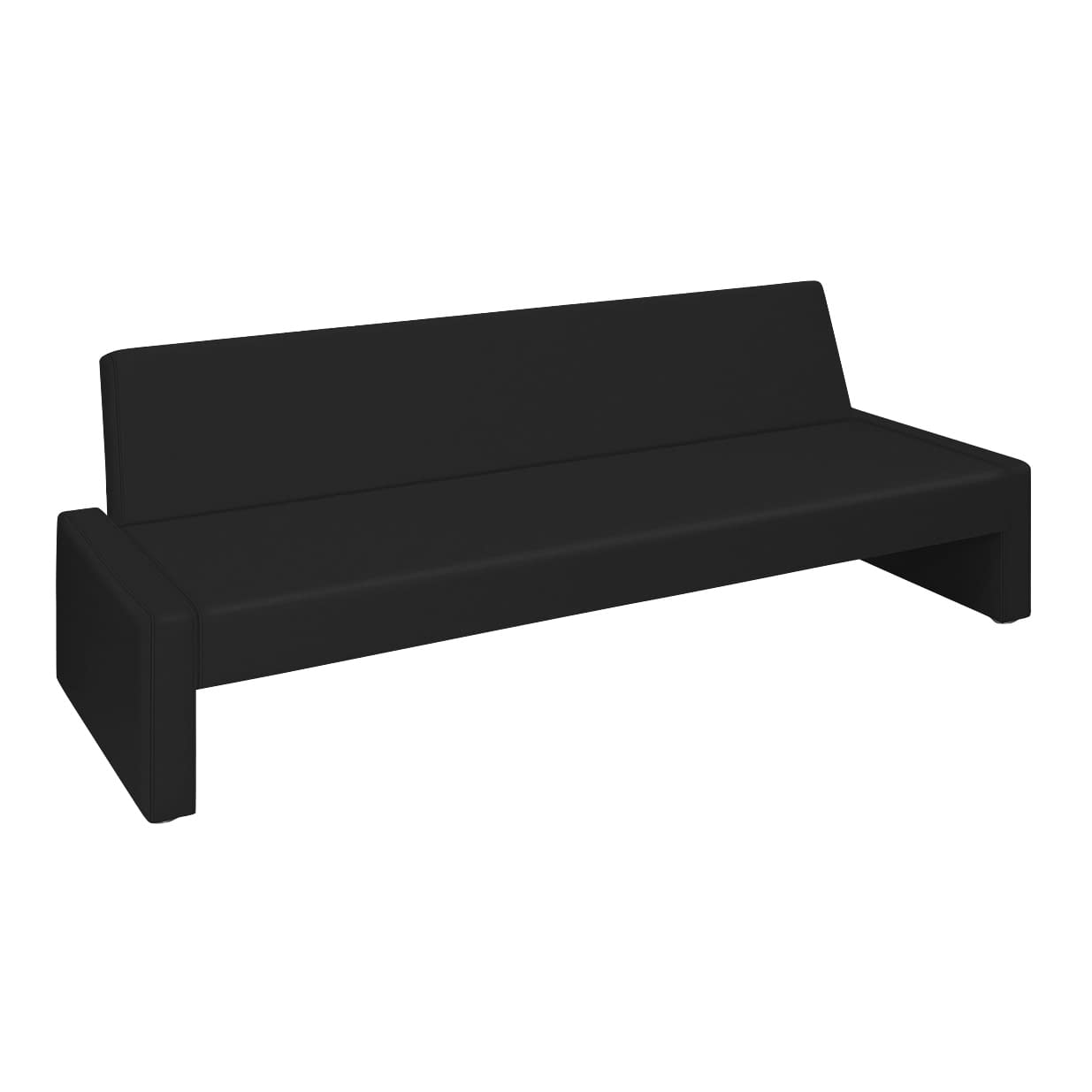 ベンチベッドSD 24-7318-0203 黒 高田ベッド製作所 TB-875(206X91X77CM)