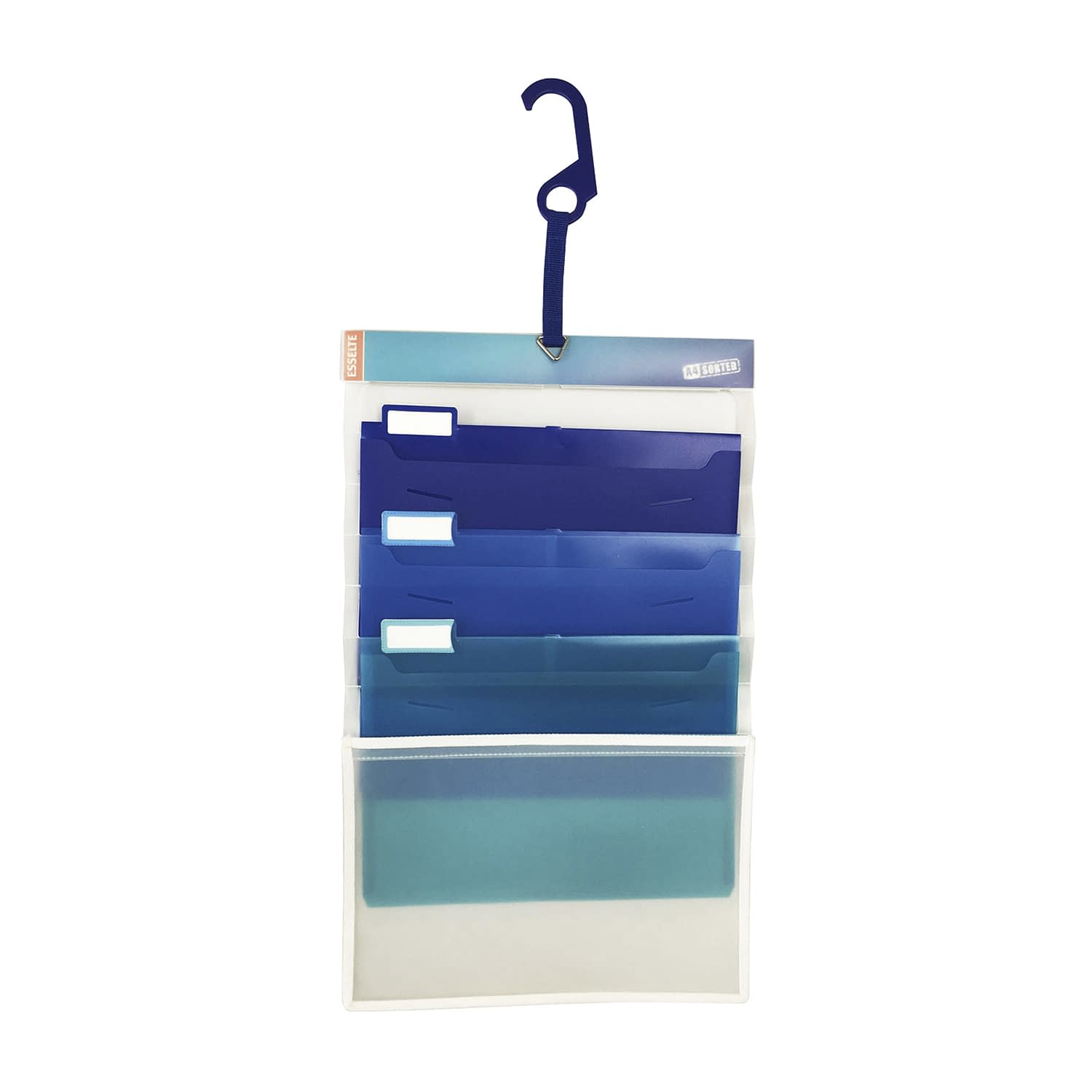ソーテッド3段ファイル 24-7331-00 エセルテ 22370(ブルー)