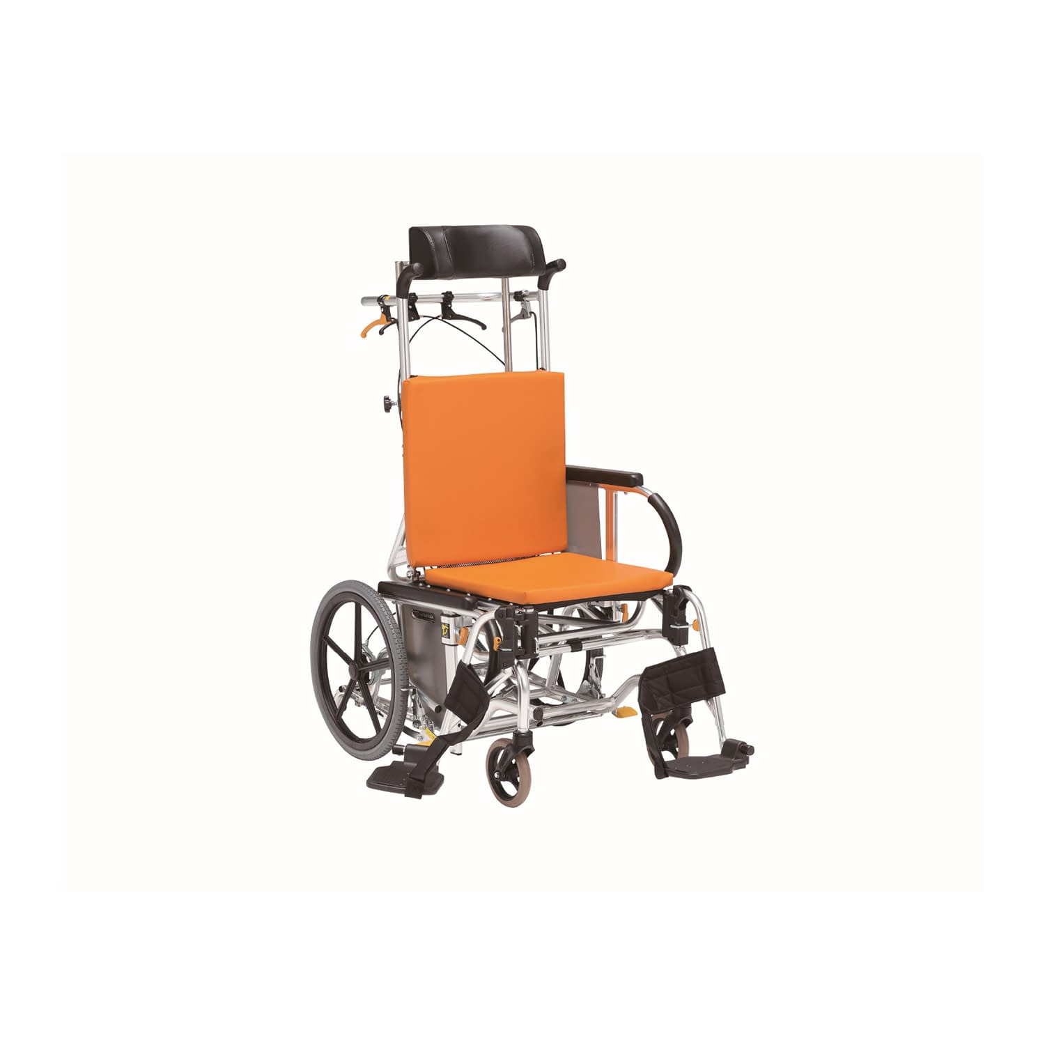 車いす マイチルトバリュー 24-7625-0002 オレンジビニール(B－64) 松永製作所 MH-VR