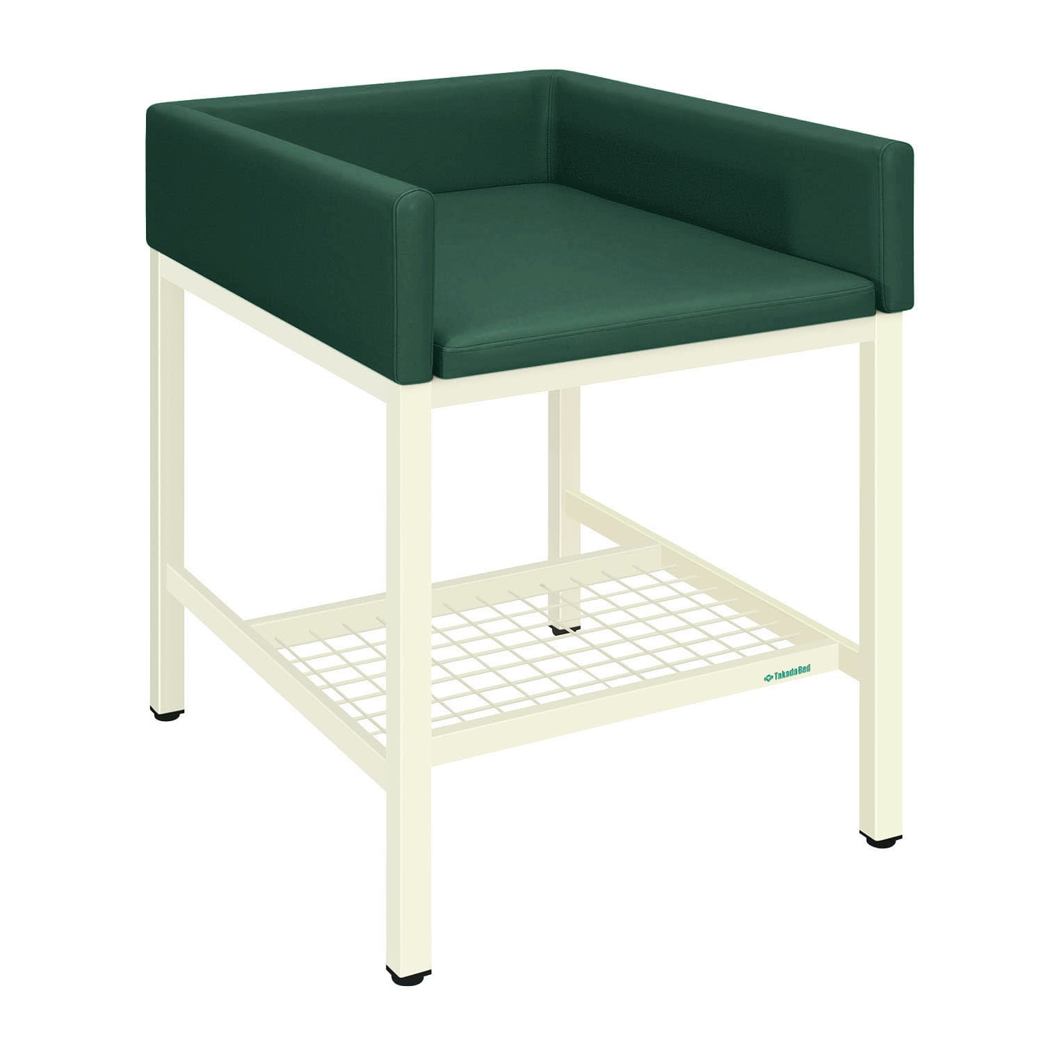 オムツ交換台(縦型) 24-7426-0015 ビニルレザーメディグリーン 高田ベッド製作所 TB-721-01(75X90X103)