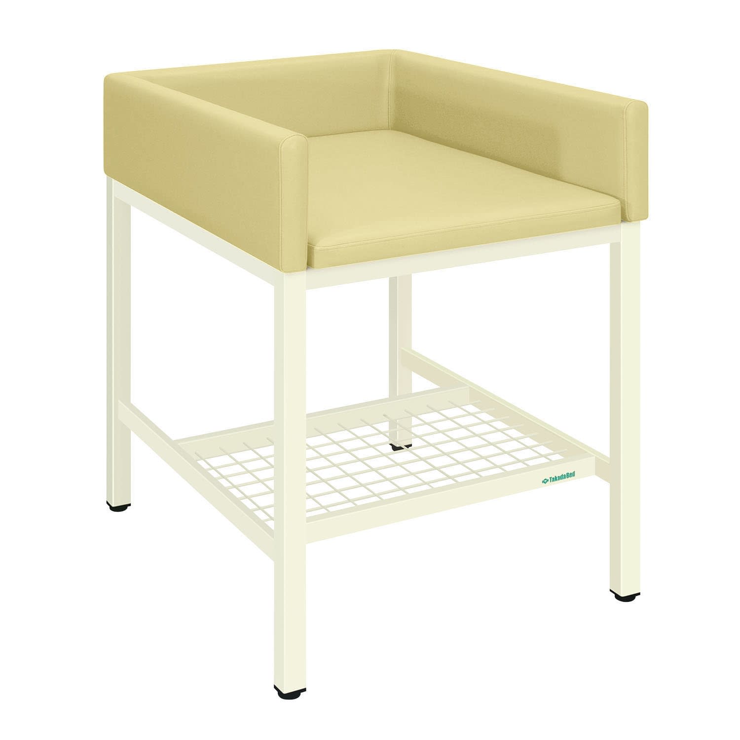 オムツ交換台(縦型) 24-7426-0302 ビニルレザーアイボリー 高田ベッド製作所 TB-721-01(80X95X108)