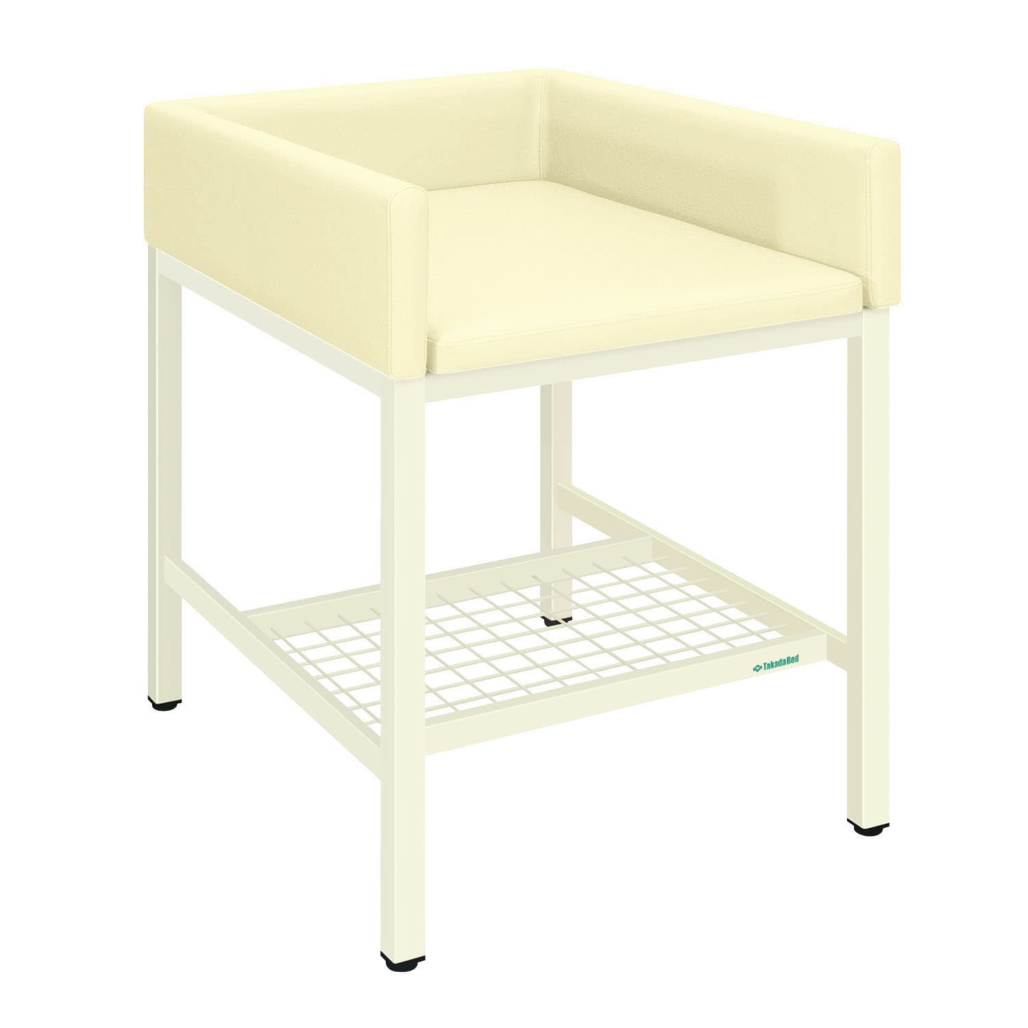 オムツ交換台(縦型) 24-7426-0313 ビニルレザークリーム 高田ベッド製作所 TB-721-01(80X95X108)