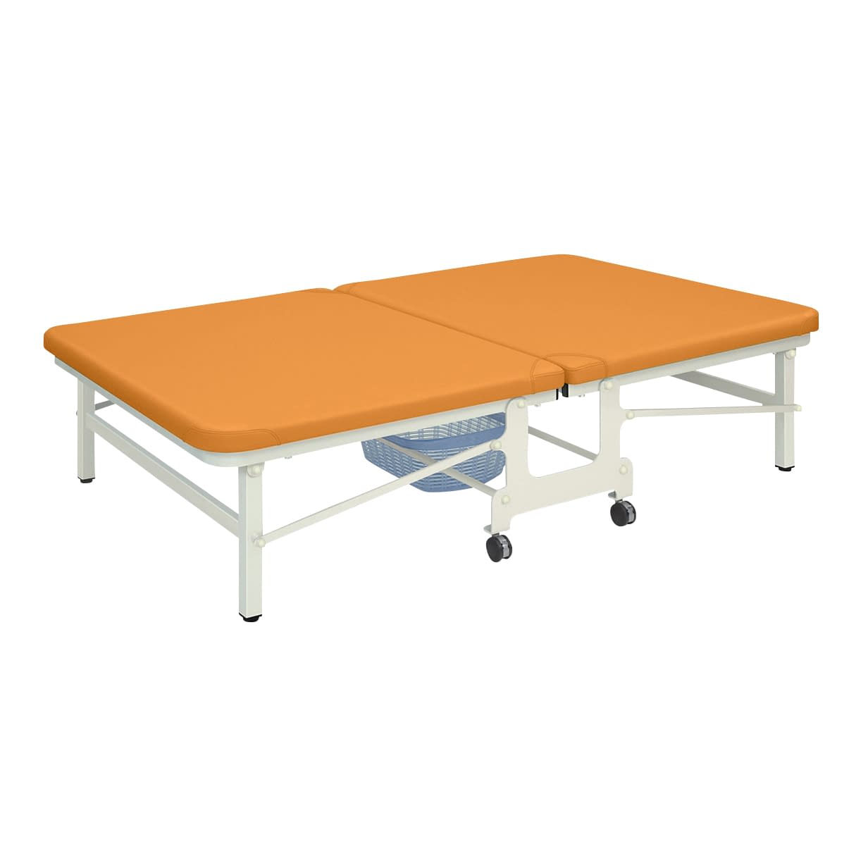 キングベンダ 24-7458-0310 ビニルレザーオレンジ 高田ベッド製作所 TB-466(120X190X40CM)