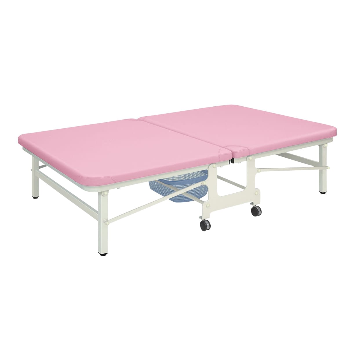 キングベンダ 24-7458-0507 ビニルレザーピンク 高田ベッド製作所 TB-466(120X200X45CM)